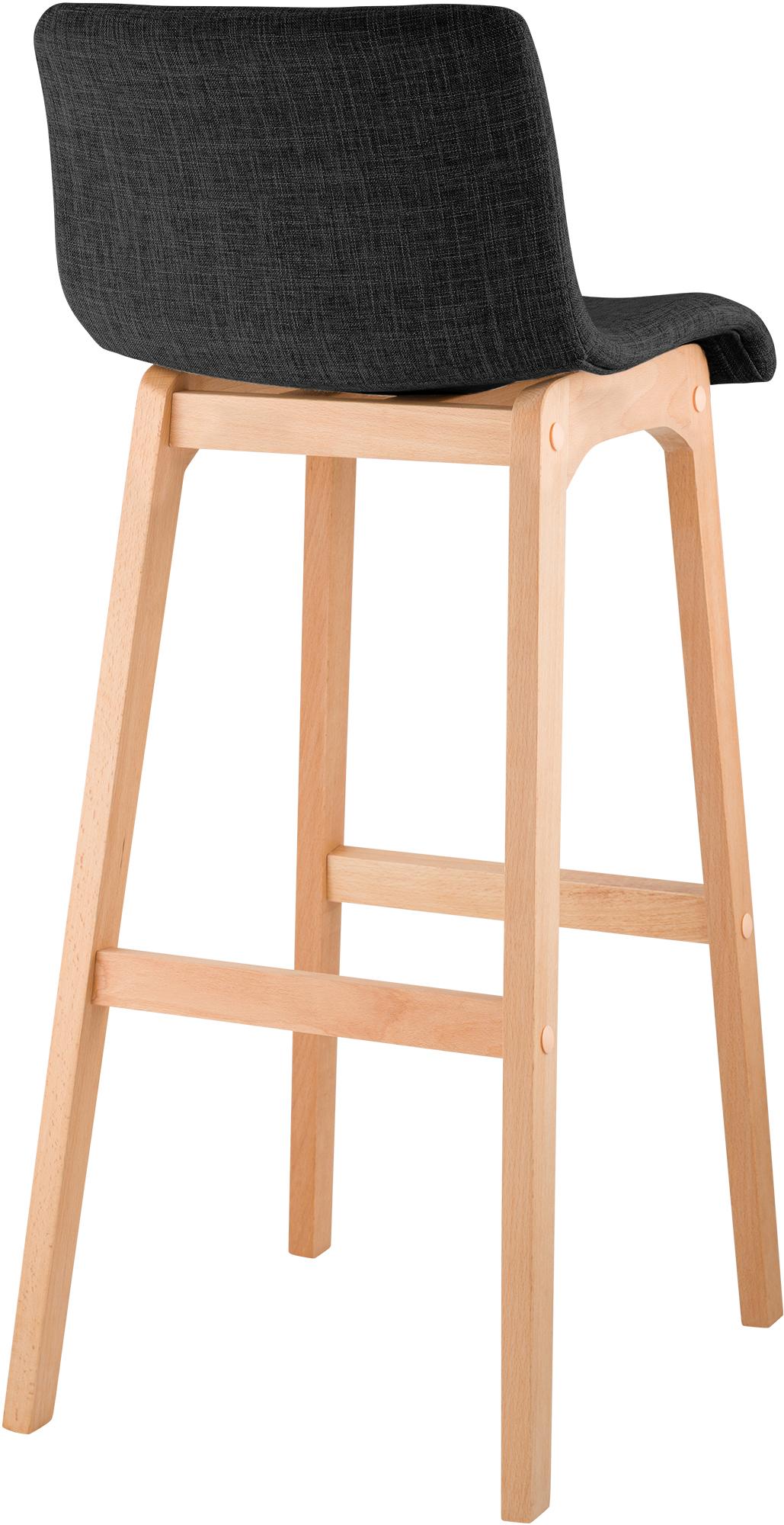Barhocker Hoover Stoff Natura, dunkelgrau