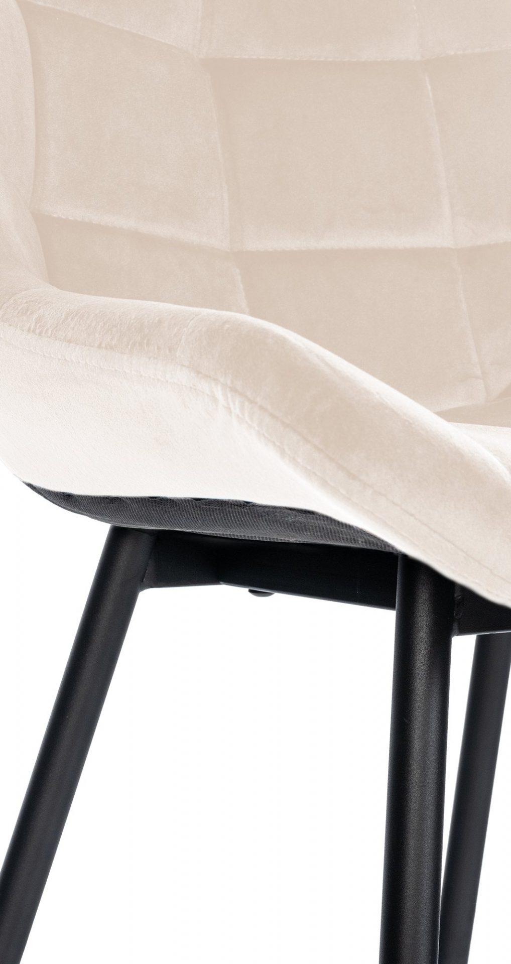 Barhocker Weston Samt, creme