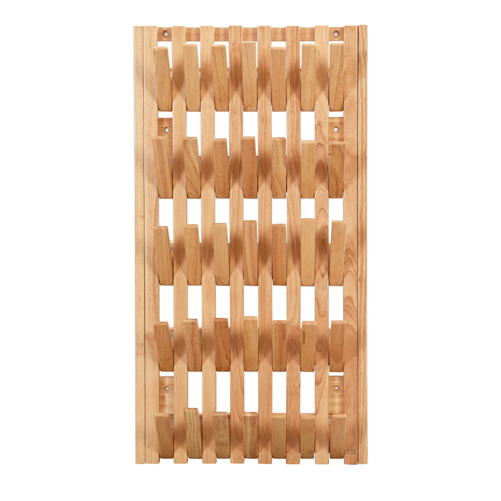 Garderobenpaneel QUEST Hellbraun - 55 x 4 x 105 cm