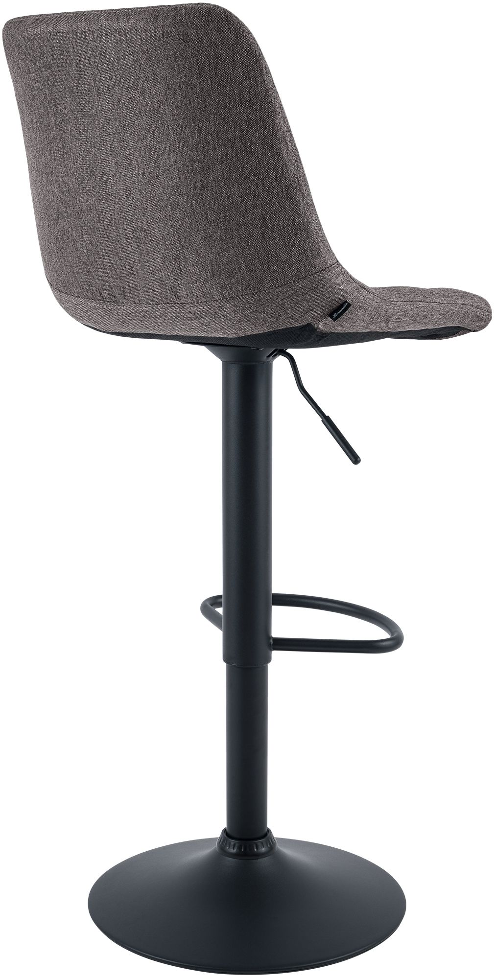 Barhocker Mapun Stoff, dunkelgrau