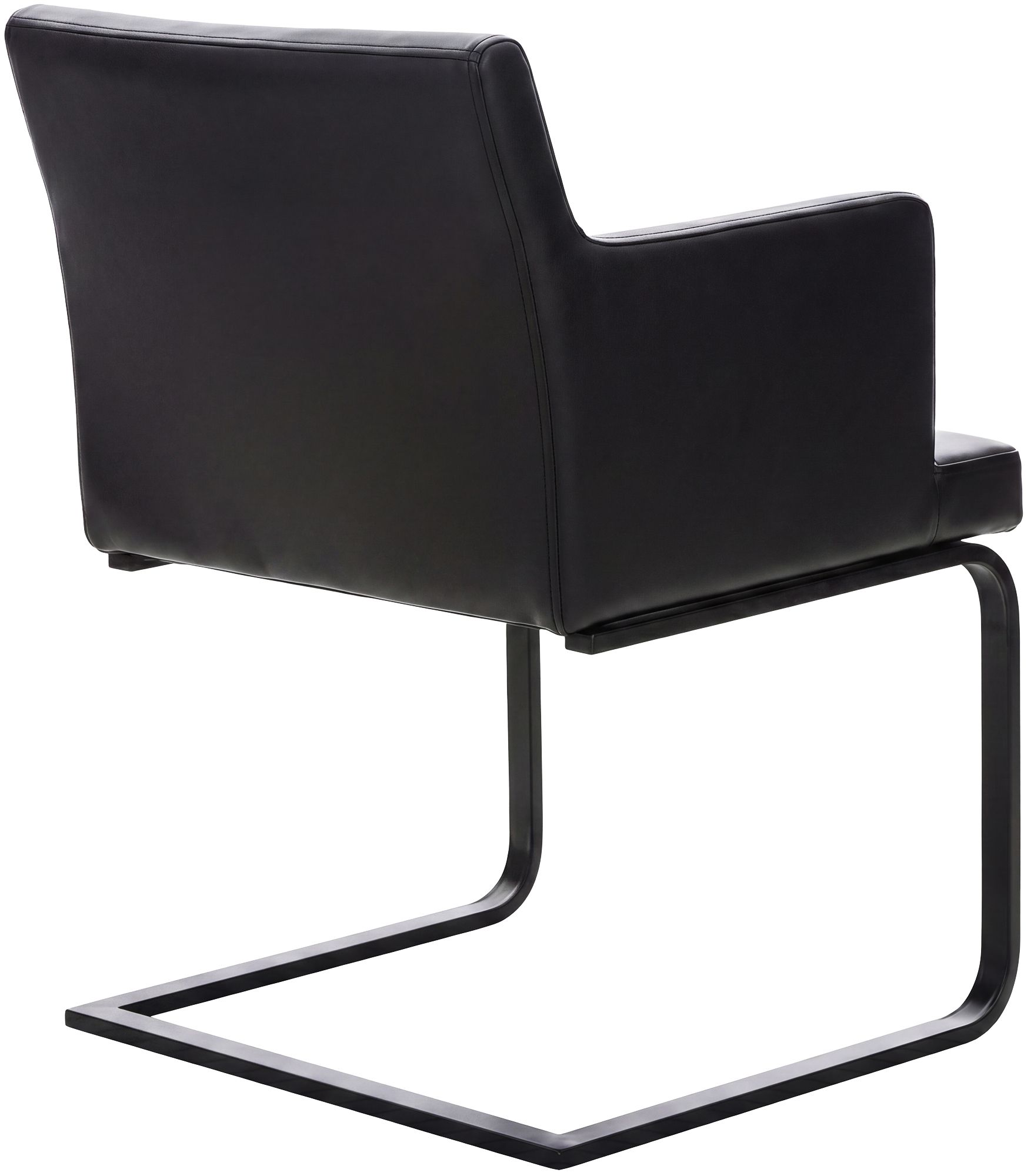 Esszimmerstuhl Zavor Kunstleder schwarz, schwarz