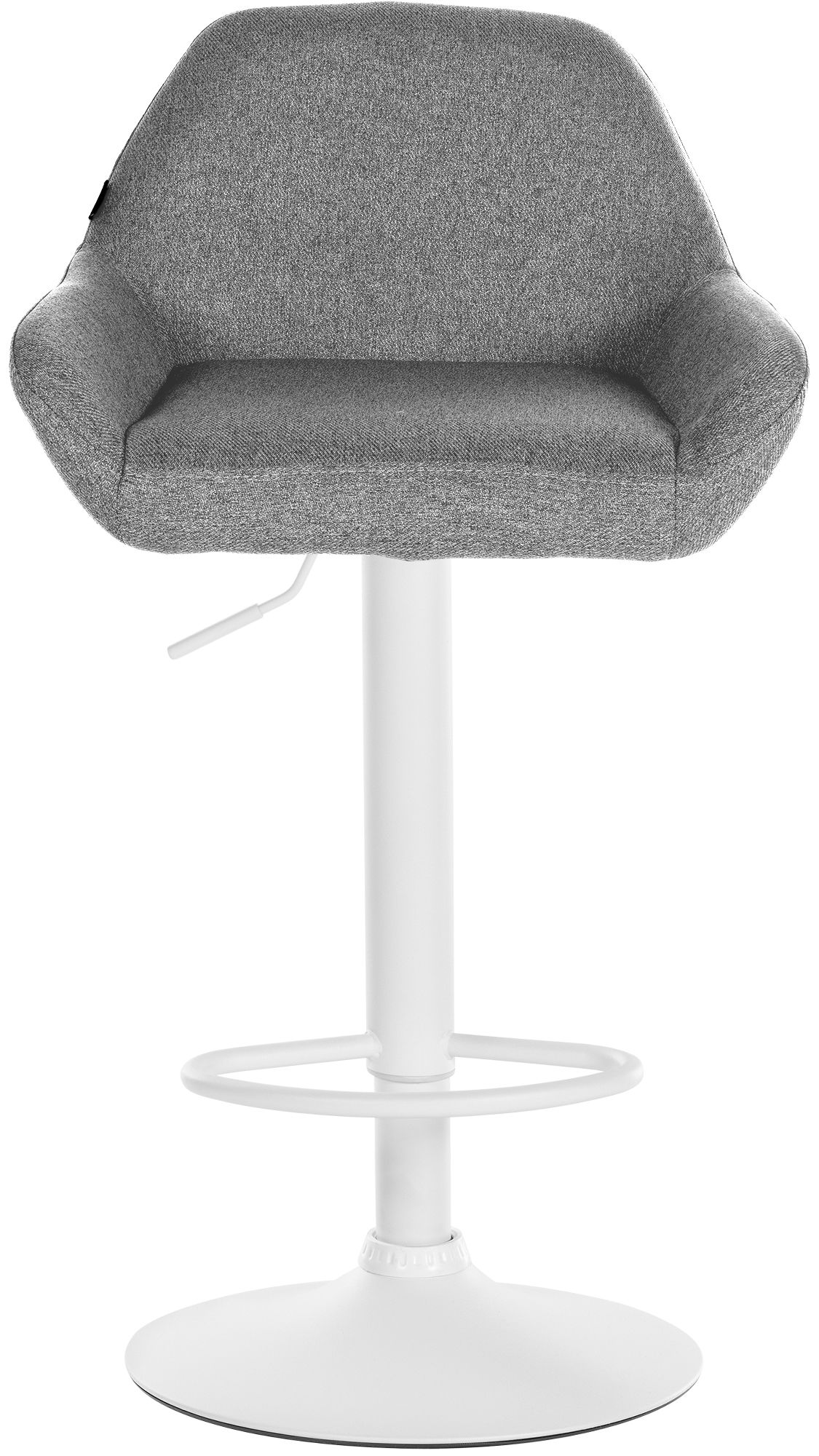 Barhocker Braga Stoff weiß, grau