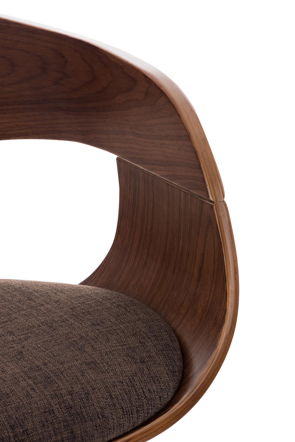 Barhocker Kingston C Stoff, walnuss/braun