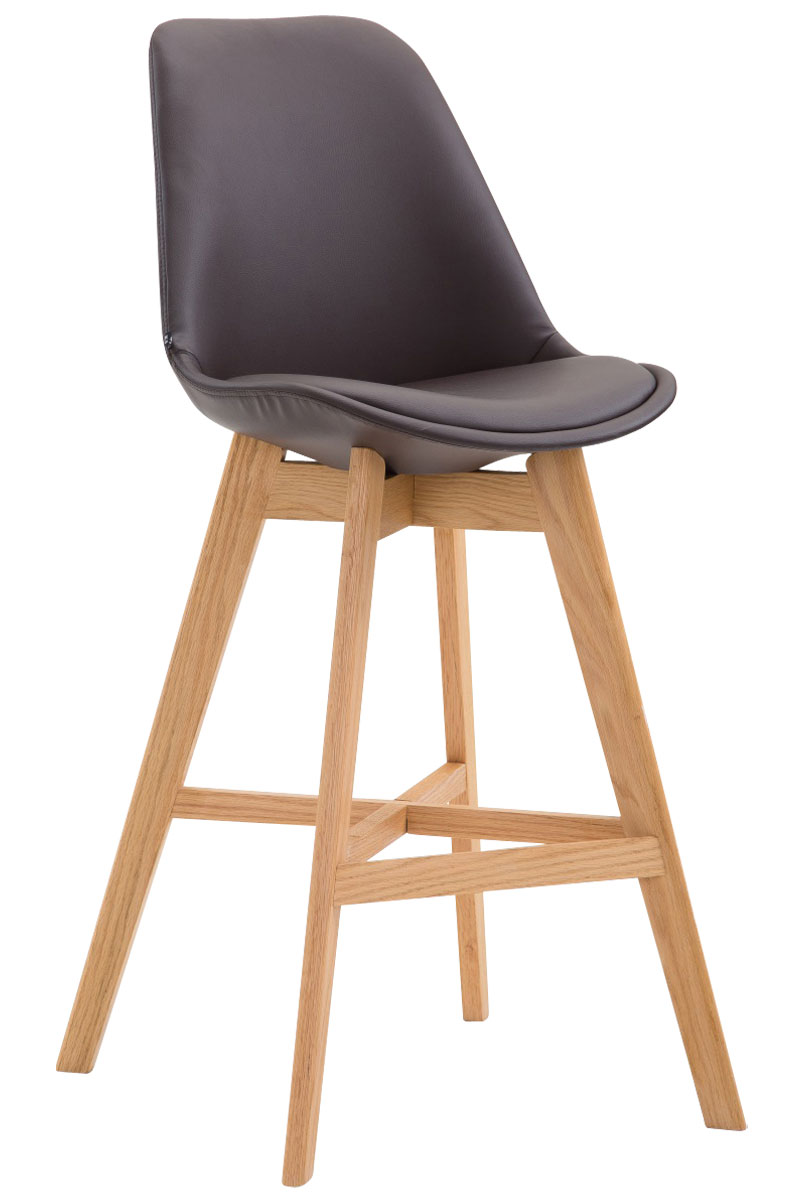 Barhocker Cannes Kunstleder Natura, braun