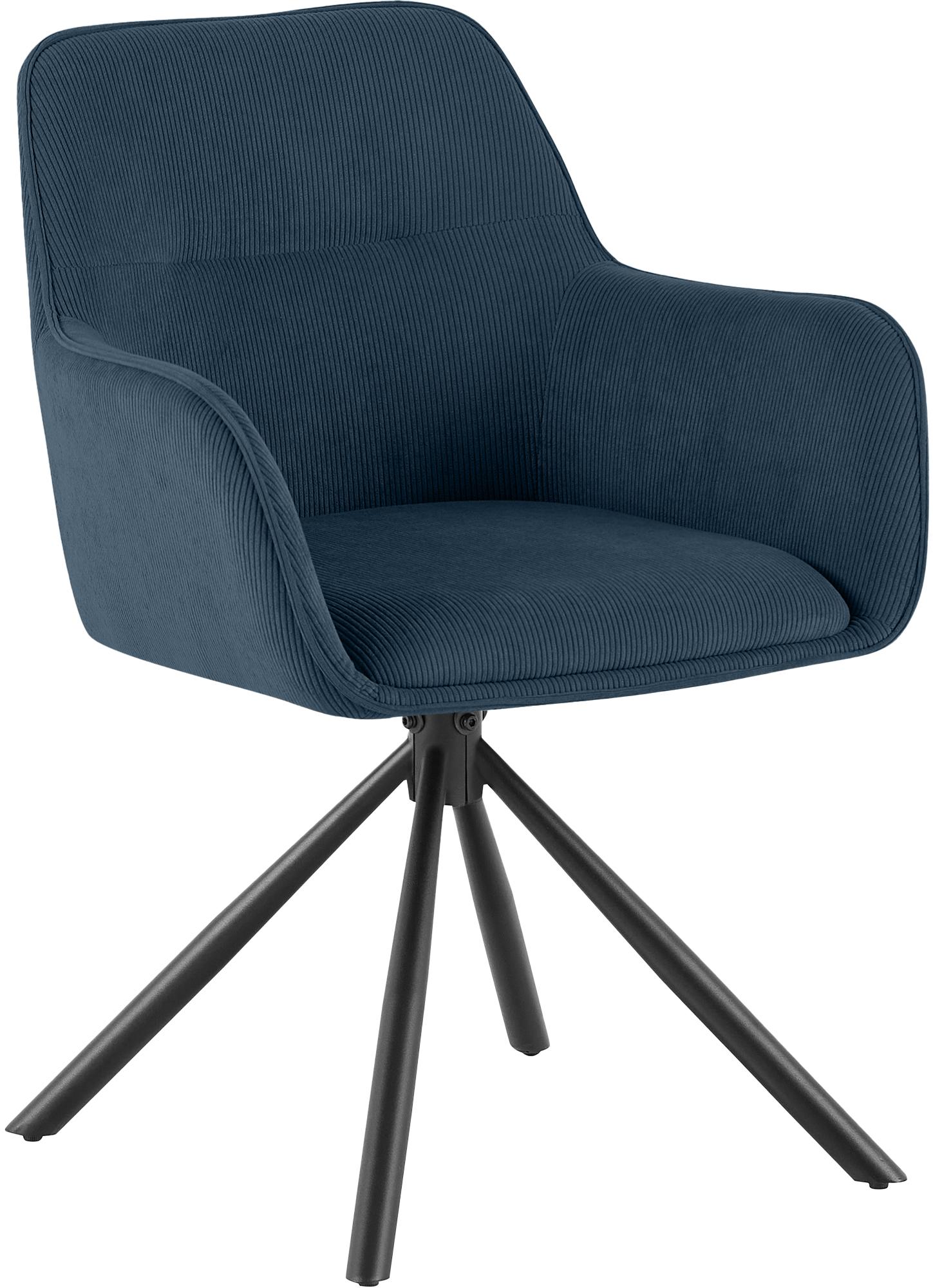 Stuhl Tipton Cord, blau