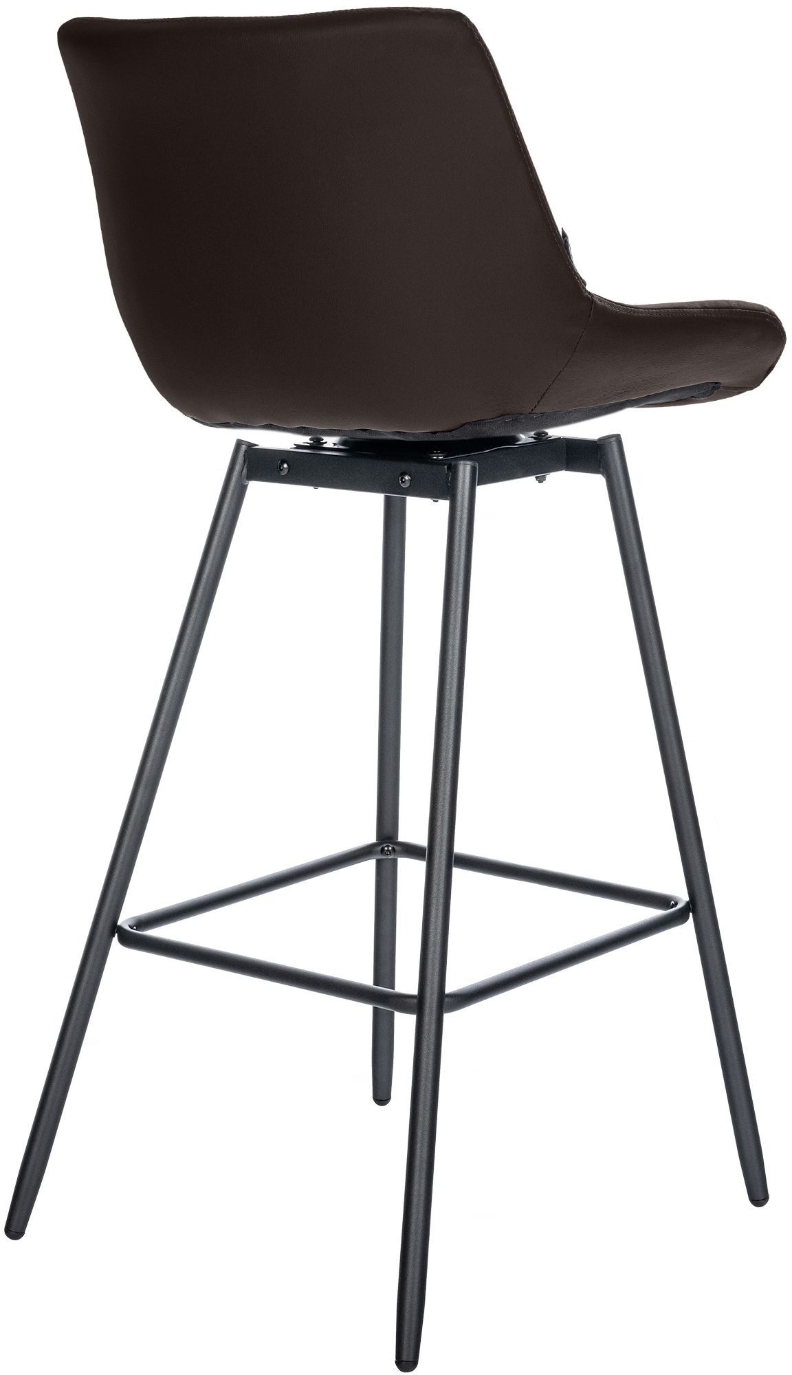 4er Set Barhocker Weston Schwenkbar Kunstleder, braun