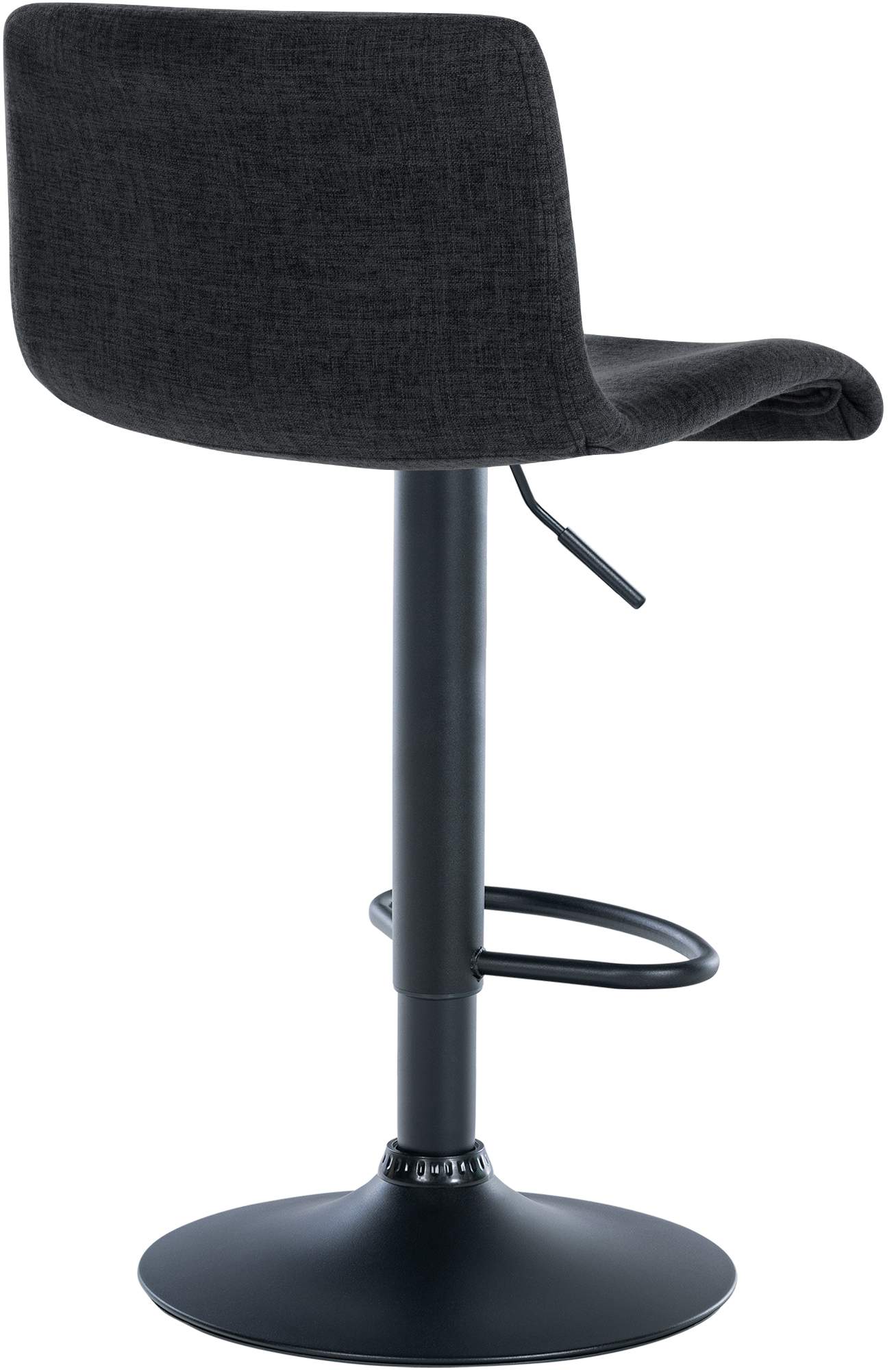 2er Set Barhocker Branford Stoff, schwarz