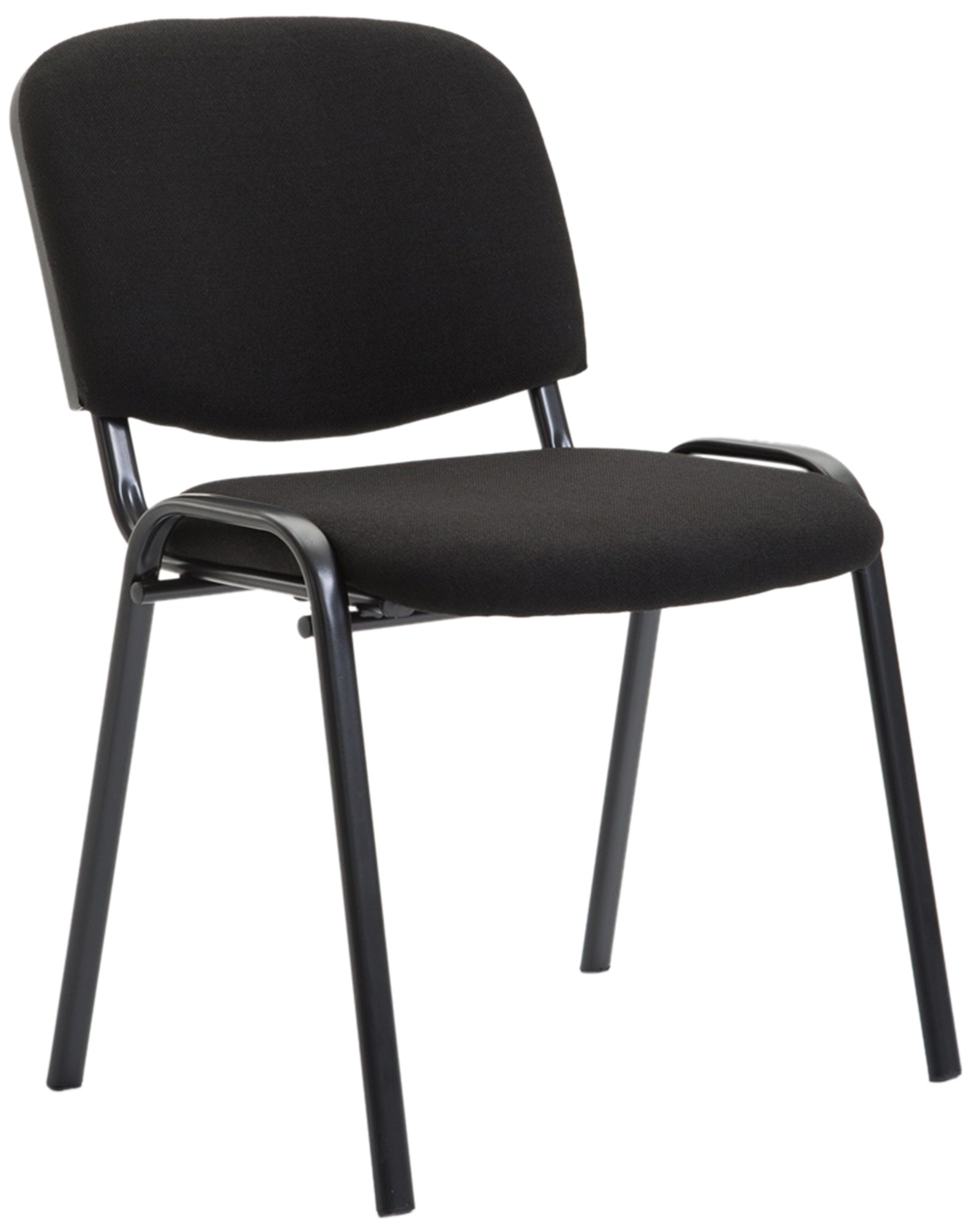 Besucherstuhl Ken V2 Stoff, schwarz