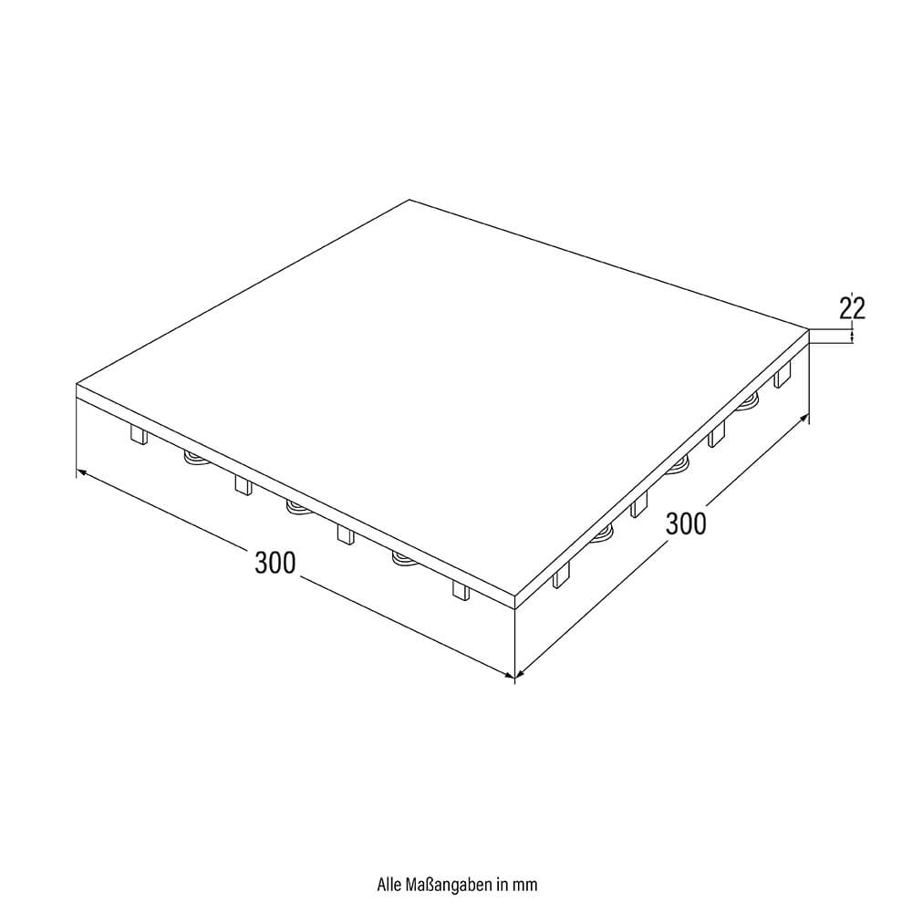 Kunstrasen Fliesen JUBIN - 1m²