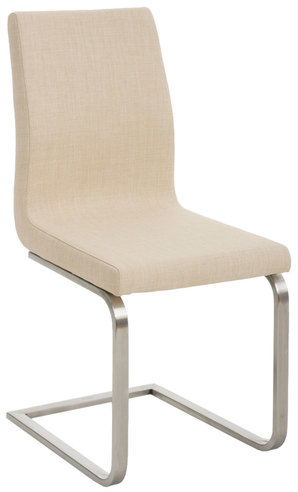 2er Set Esszimmerstühle Belfort Stoff, creme