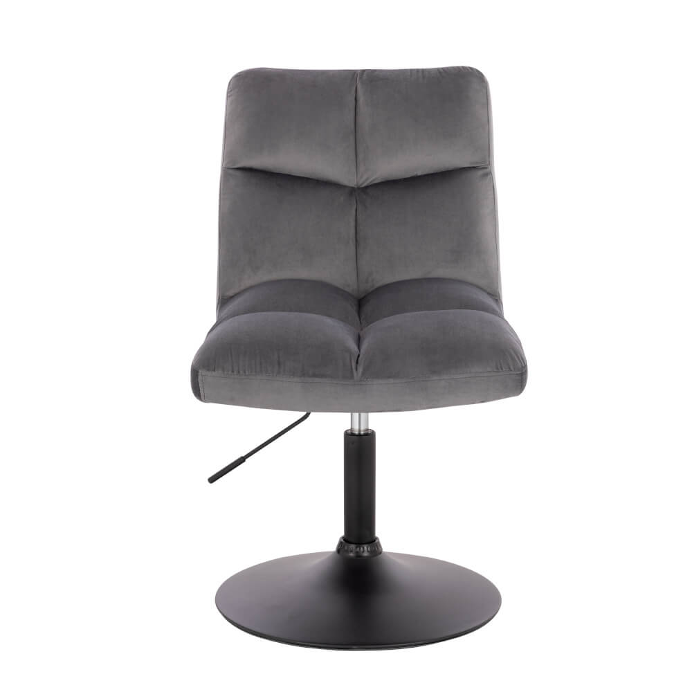 Barhocker höhenverstellbar 4er Set ACE - Samt Hellgrau