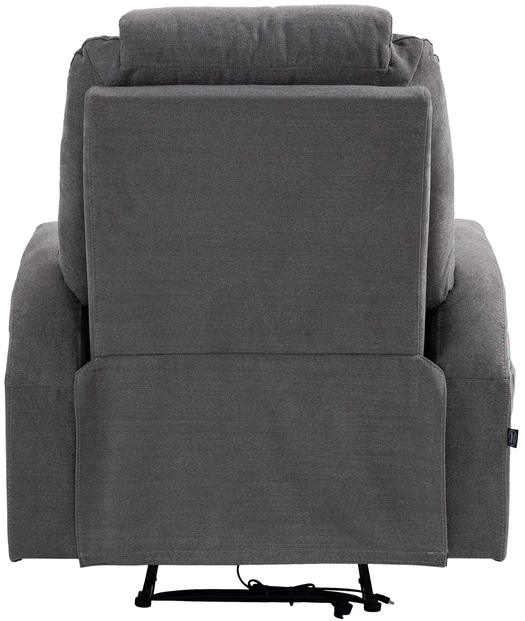 Sessel Hepler mit Massagefunktion Stoff, grau