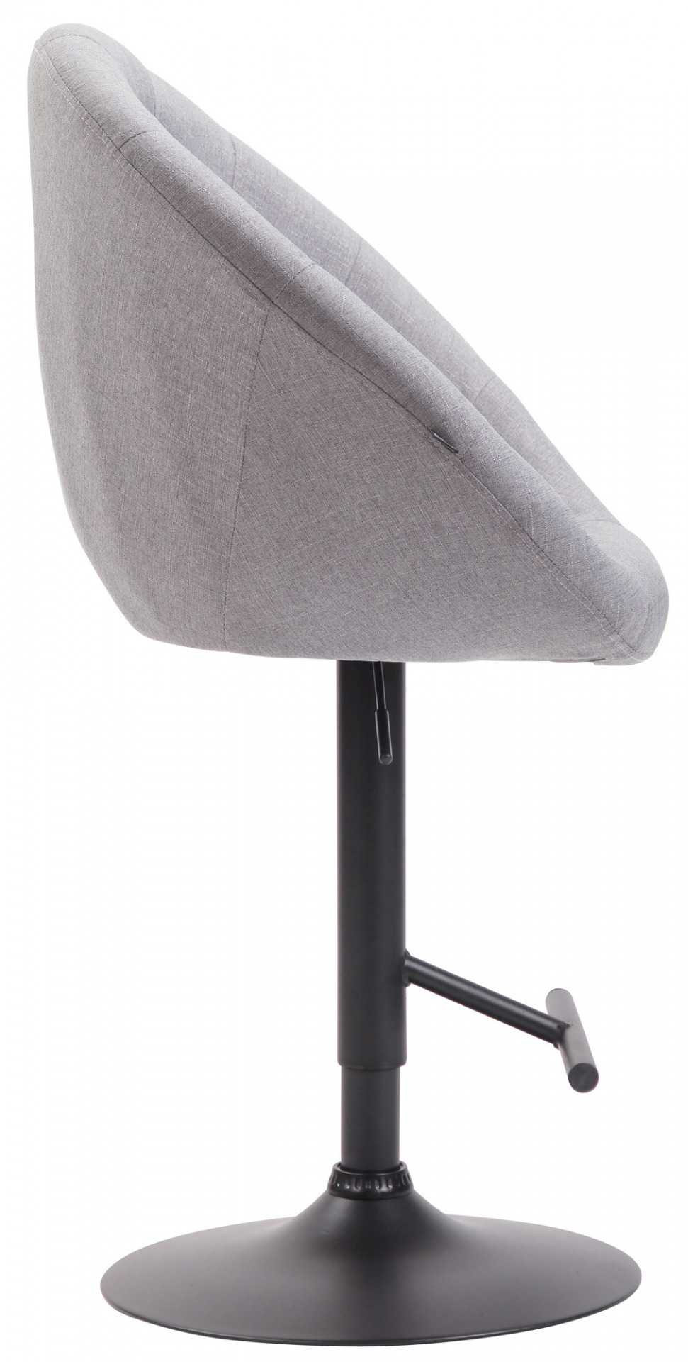 Barhocker London V2 Stoff schwarz, grau