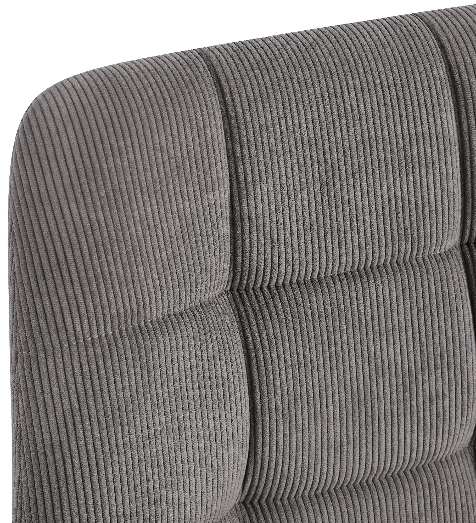 2er Set Esszimmerstuhl Antibes Cord, grau