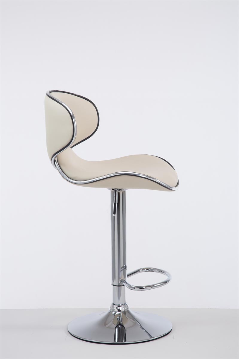 Barhocker Las Vegas V2 chrom, creme