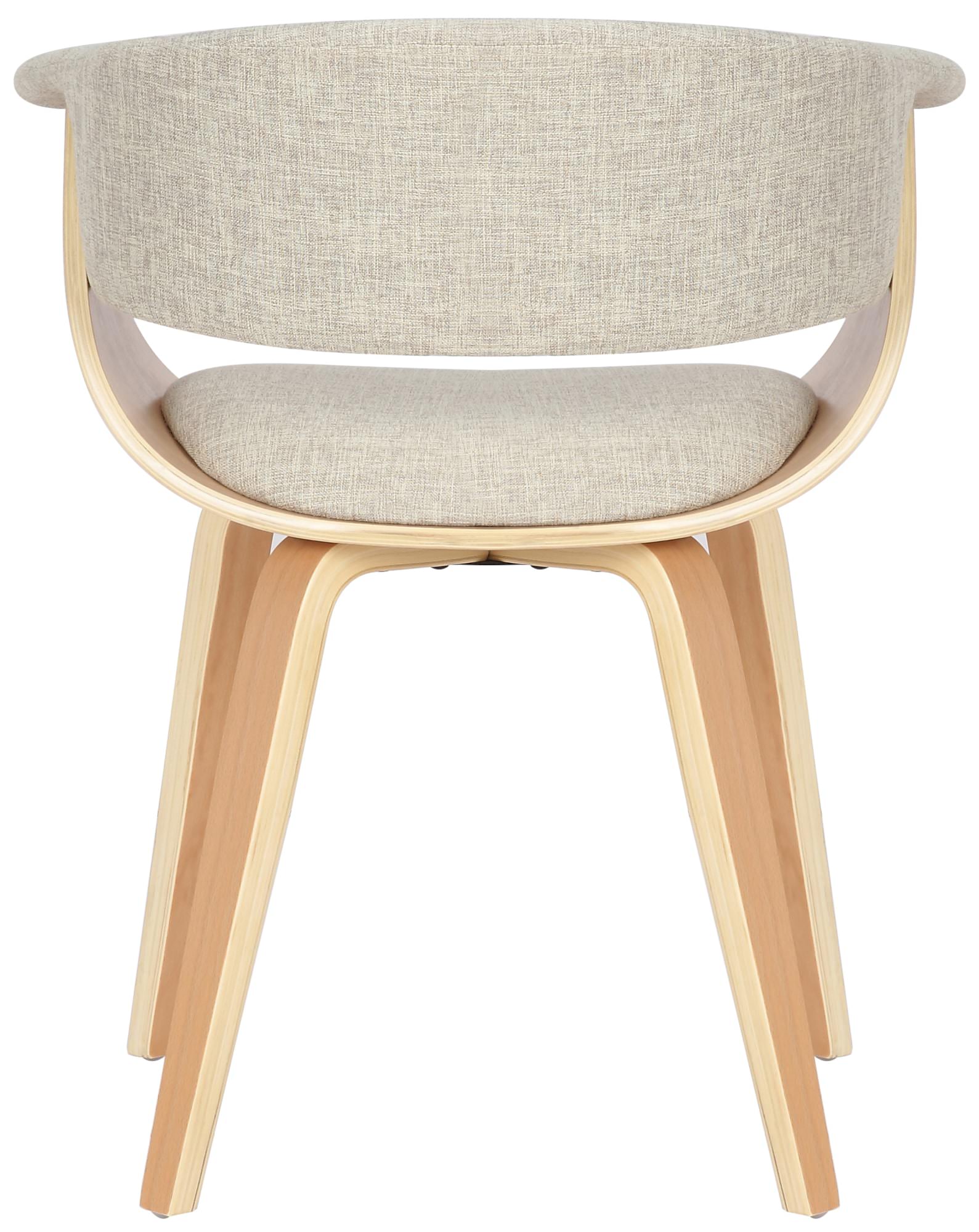2er Set Stühle Bruce Stoff, natura/creme