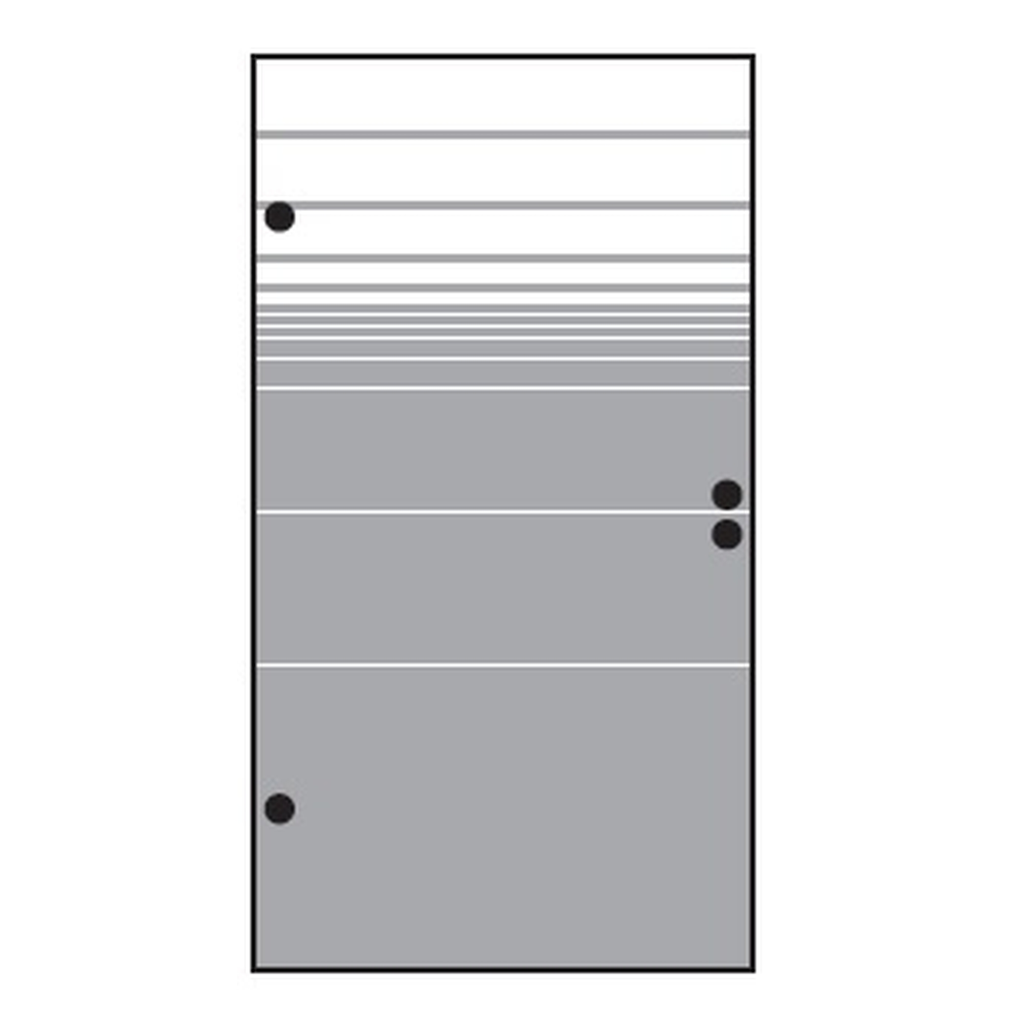 VETRO TÜR-Glasscheibe, 987 x 1800 mm, DIN Links, Streifen Dekor 81 satiniert