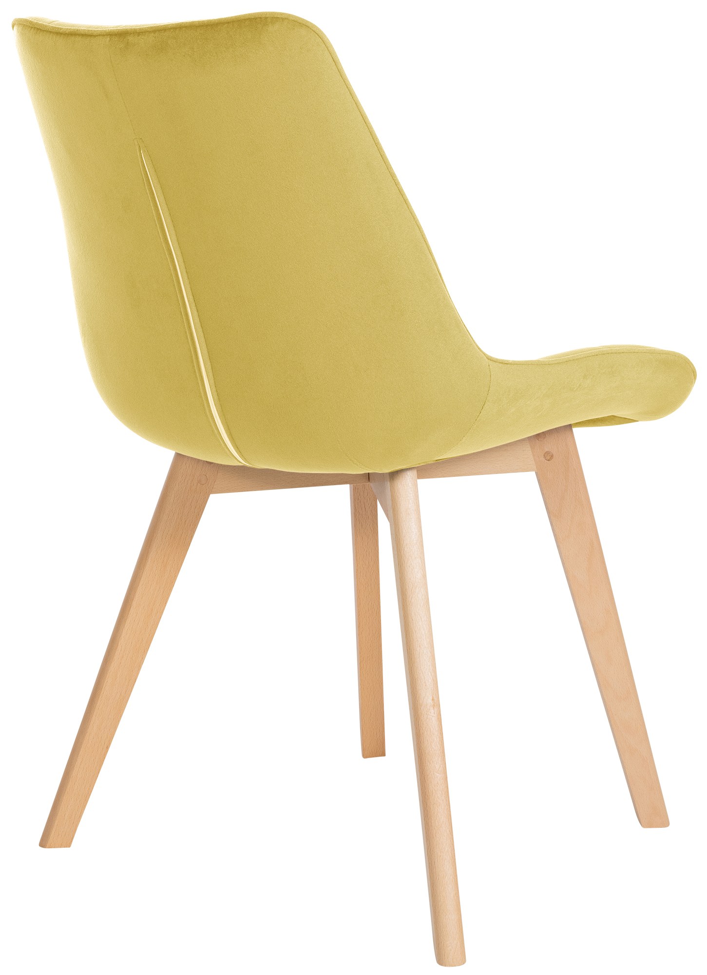 2er Set Stühle Brook Samt, gelb
