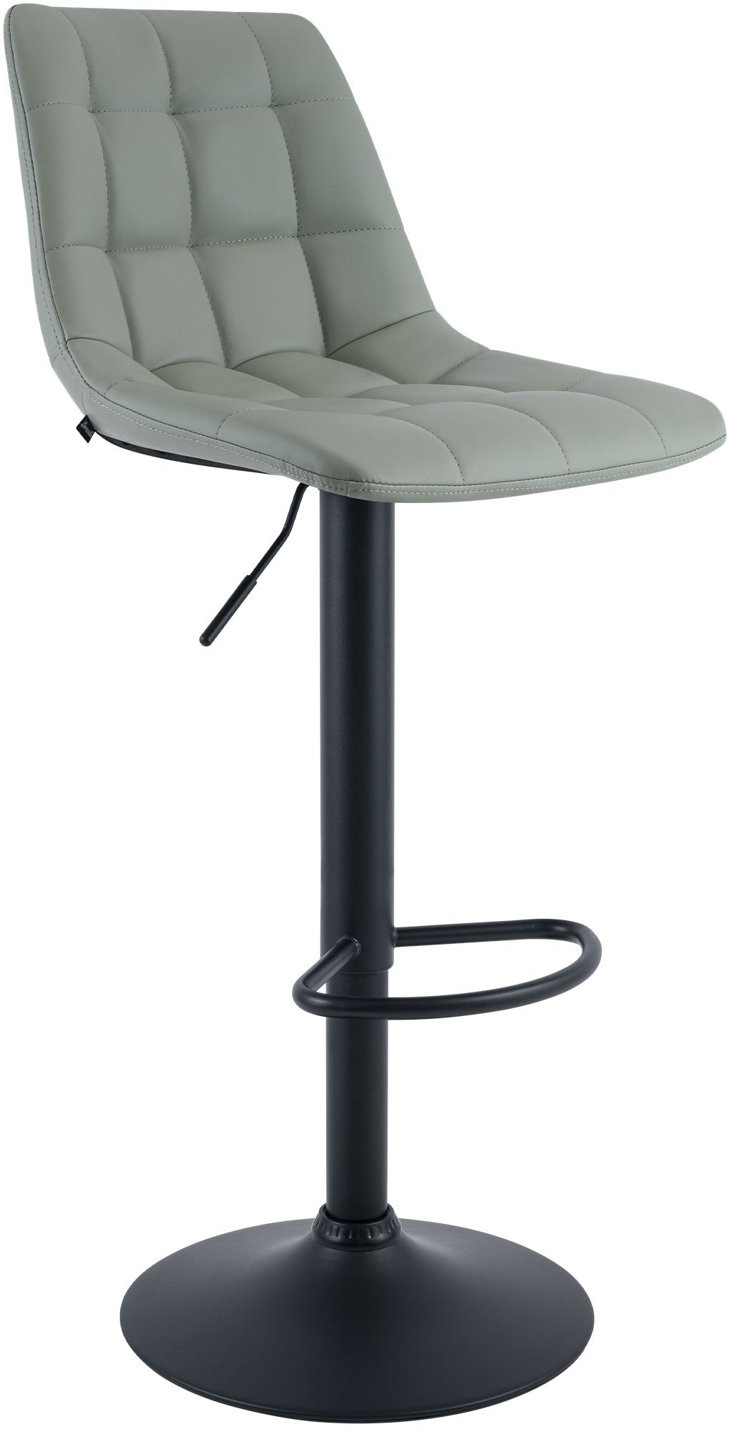 Barhocker Mapun Kunstleder, grau