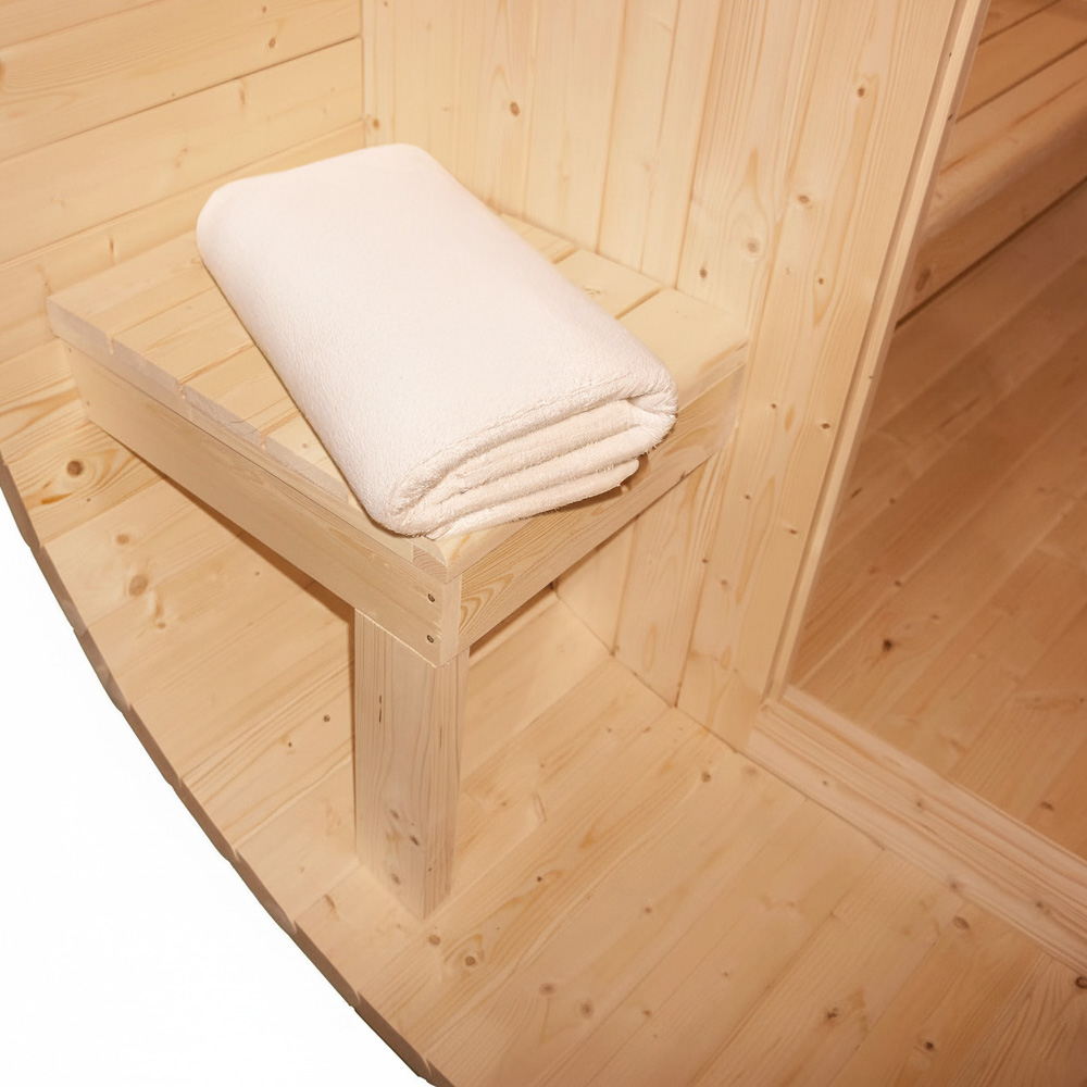 Outdoor Sauna CUBE DELUXE L - 194 x 220 cm für 4 Personen