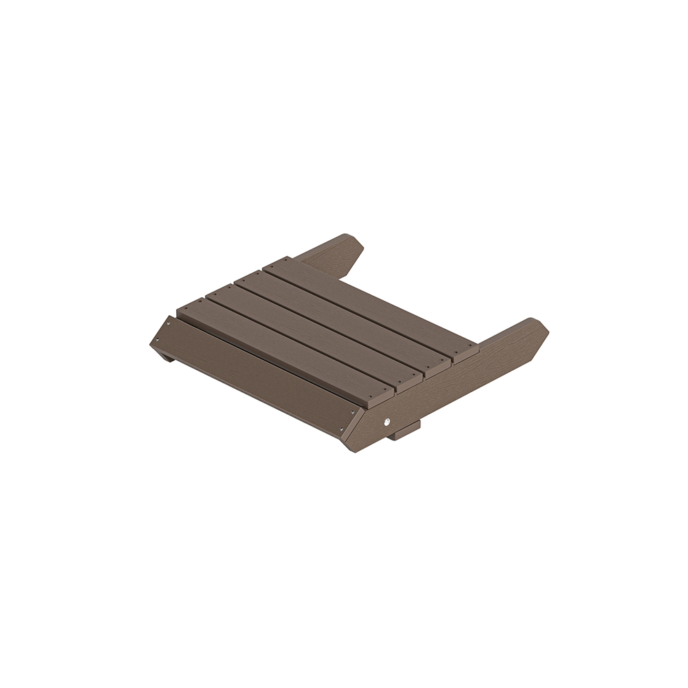 Gartenstuhl FAREA inkl. Hocker – Schwarz- Braun