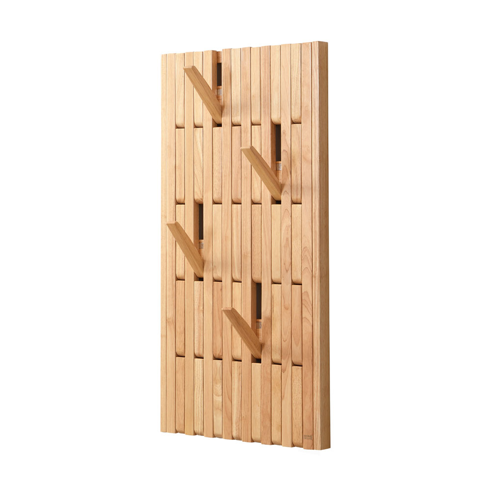 Garderobenpaneel QUEST Hellbraun - 55 x 4 x 105 cm