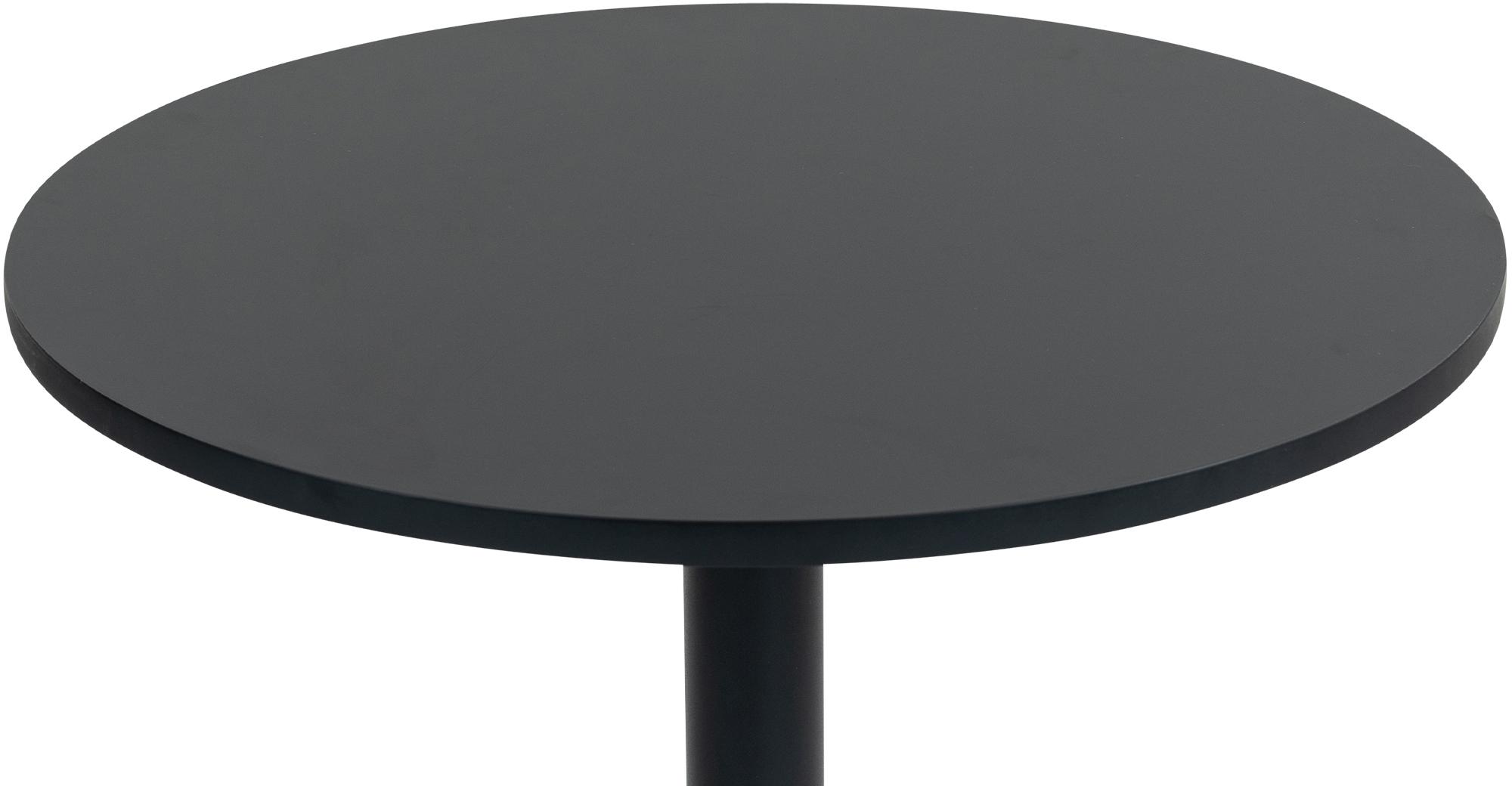 Stehtisch Hereford rund 75 cm, schwarz/schwarz