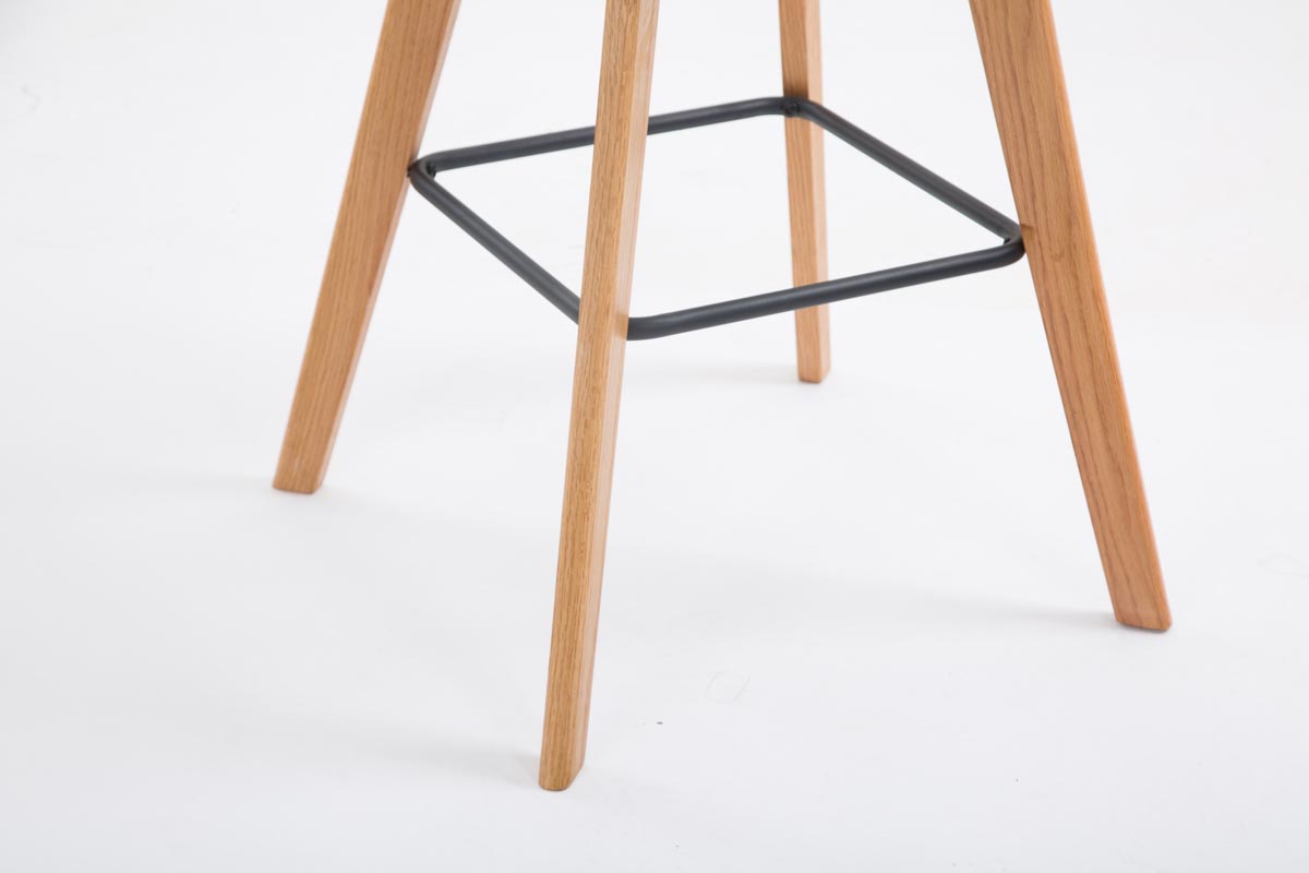 Barhocker Metz Stoff Natura, blau