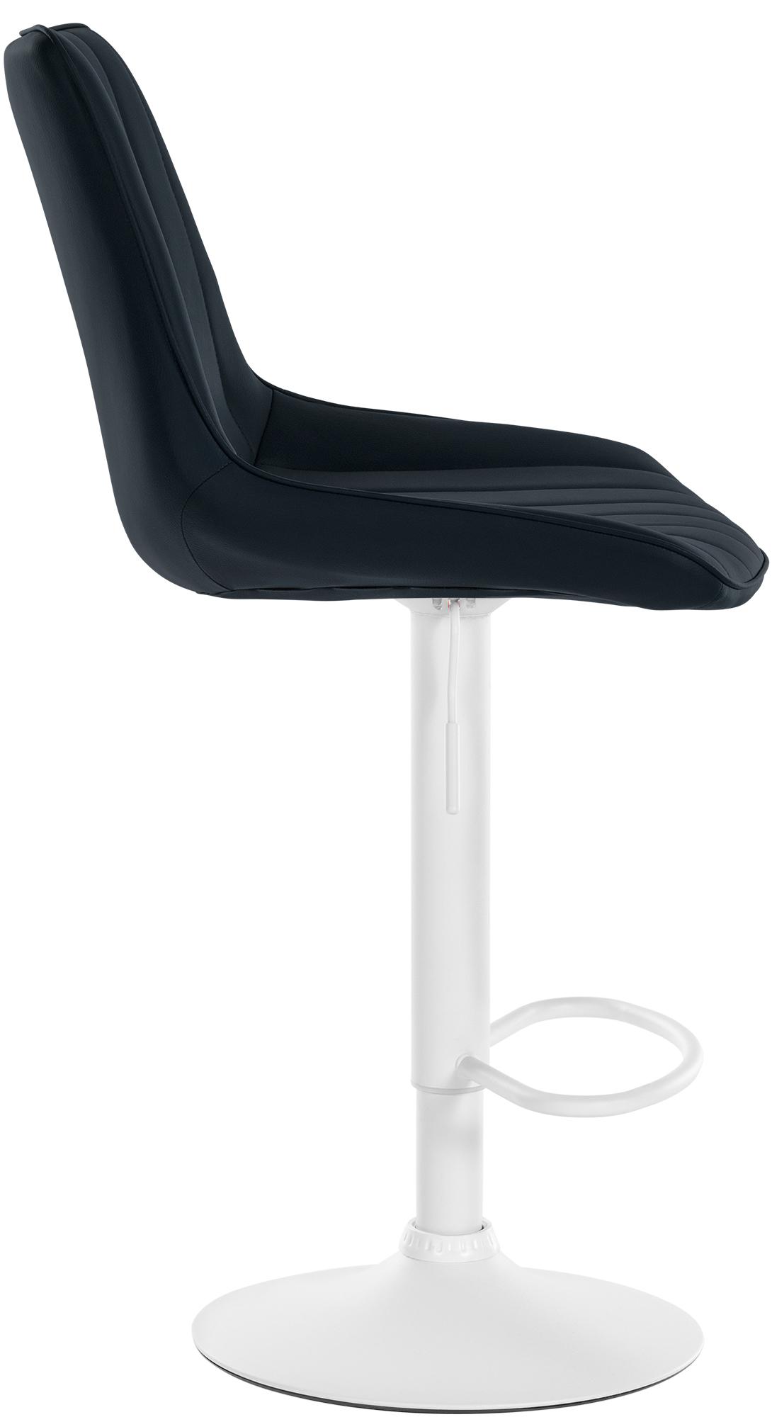 2er Set Barhocker Toni Kunstleder weiß, schwarz