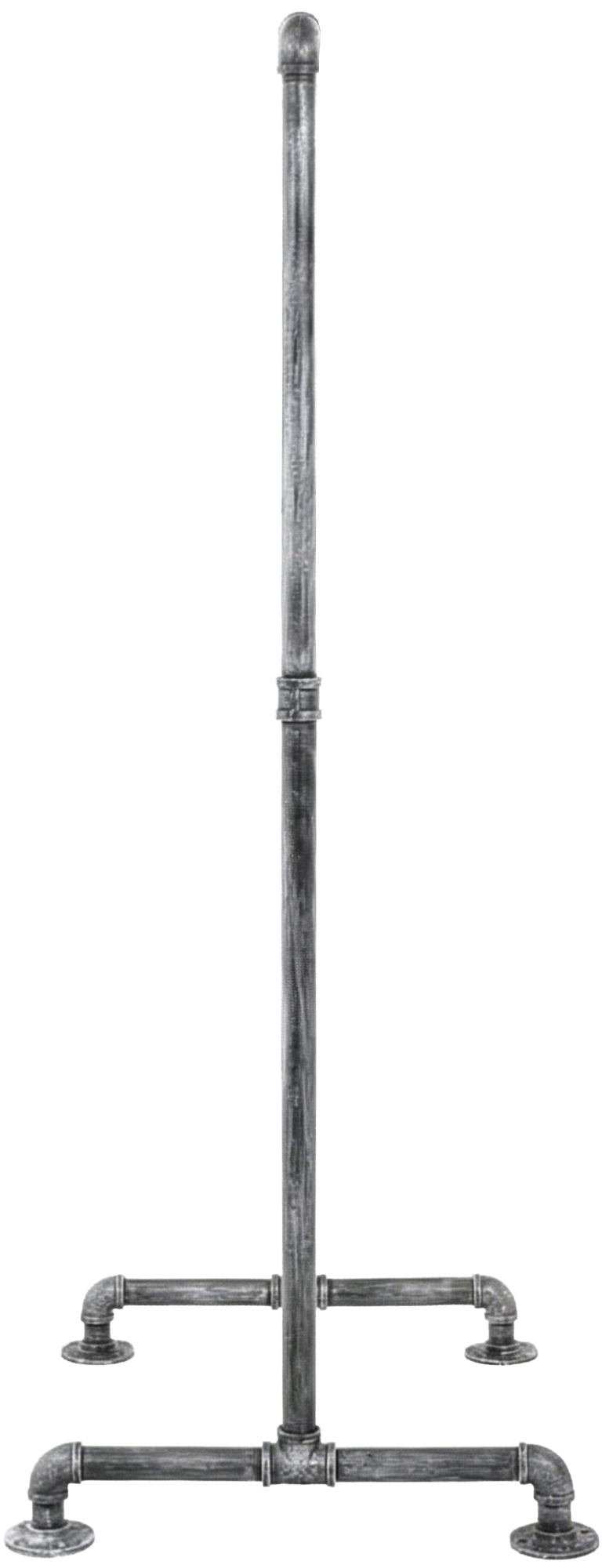 Kleiderständer Jersey 55x150x150, silber