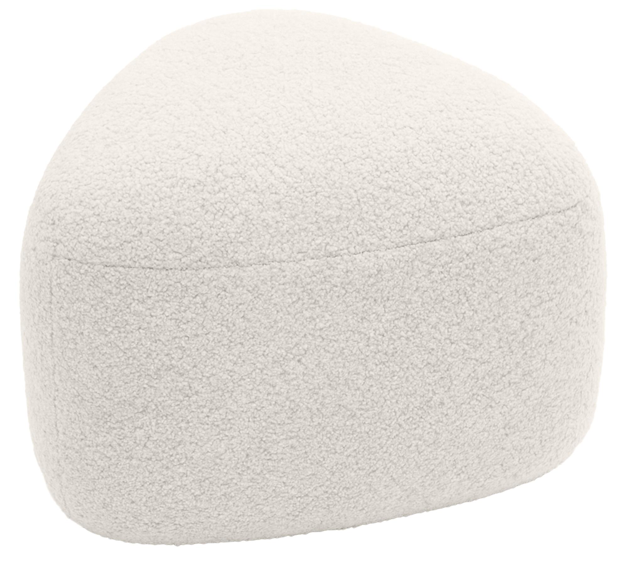 Sitzhocker Alfrisa Teddy, creme