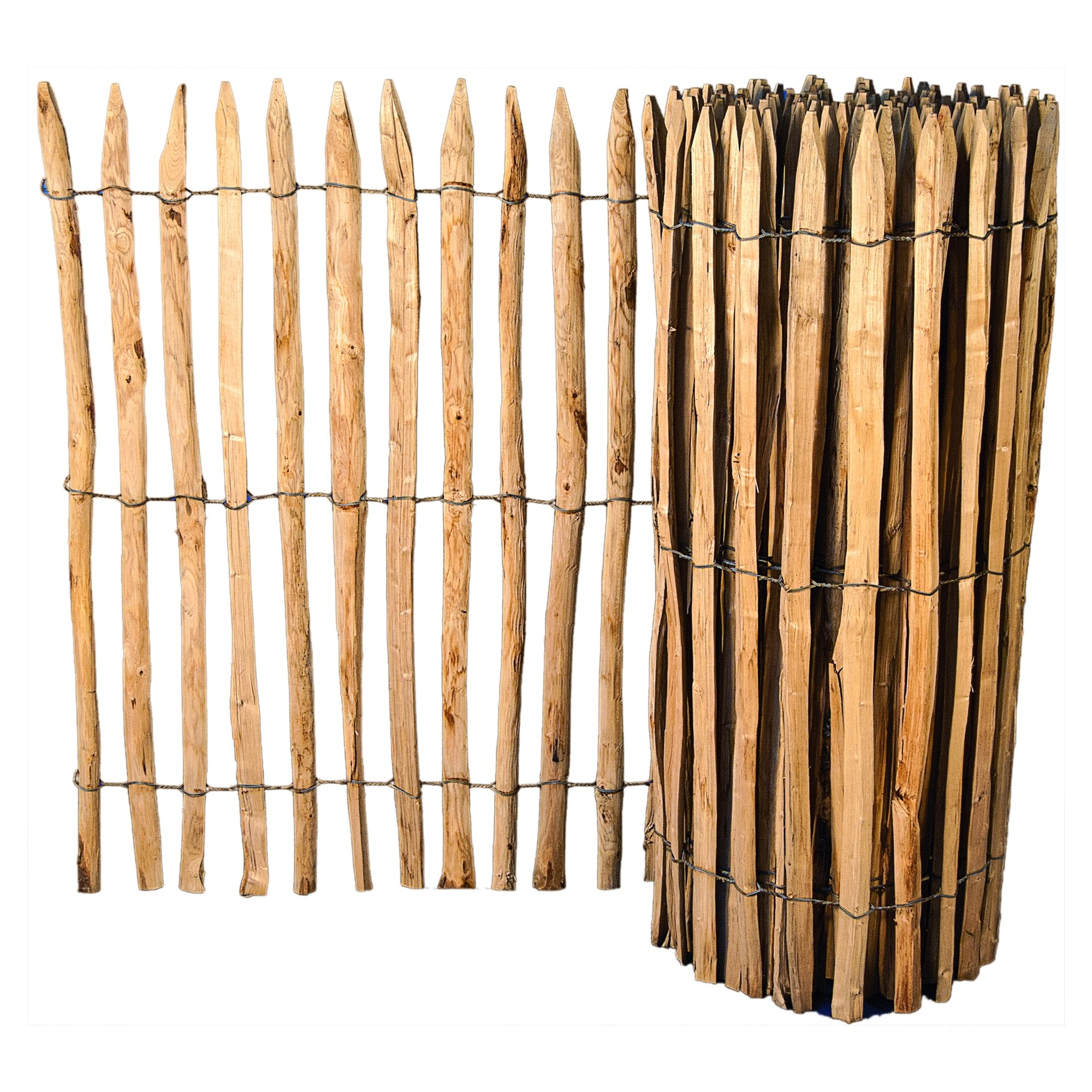 ROLLO-Lattenzaun, Lattenabstand 4 cm, Höhe 60 cm, Rollenlänge 10 m