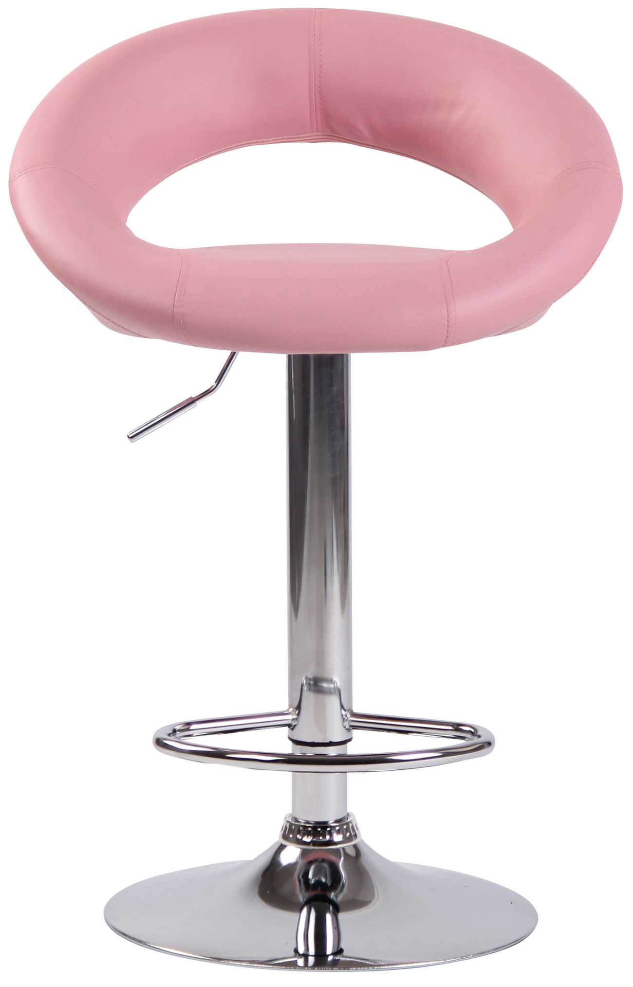 Barhocker Olinda Kunstleder chrom, pink
