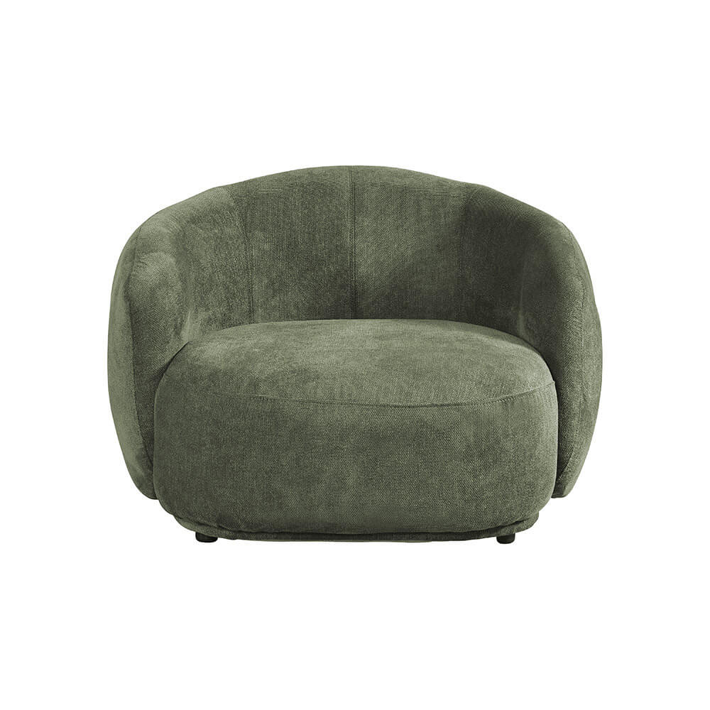 Sessel CASARA Webstoff Dunkelgrün - 99 x 104 x 72 cm