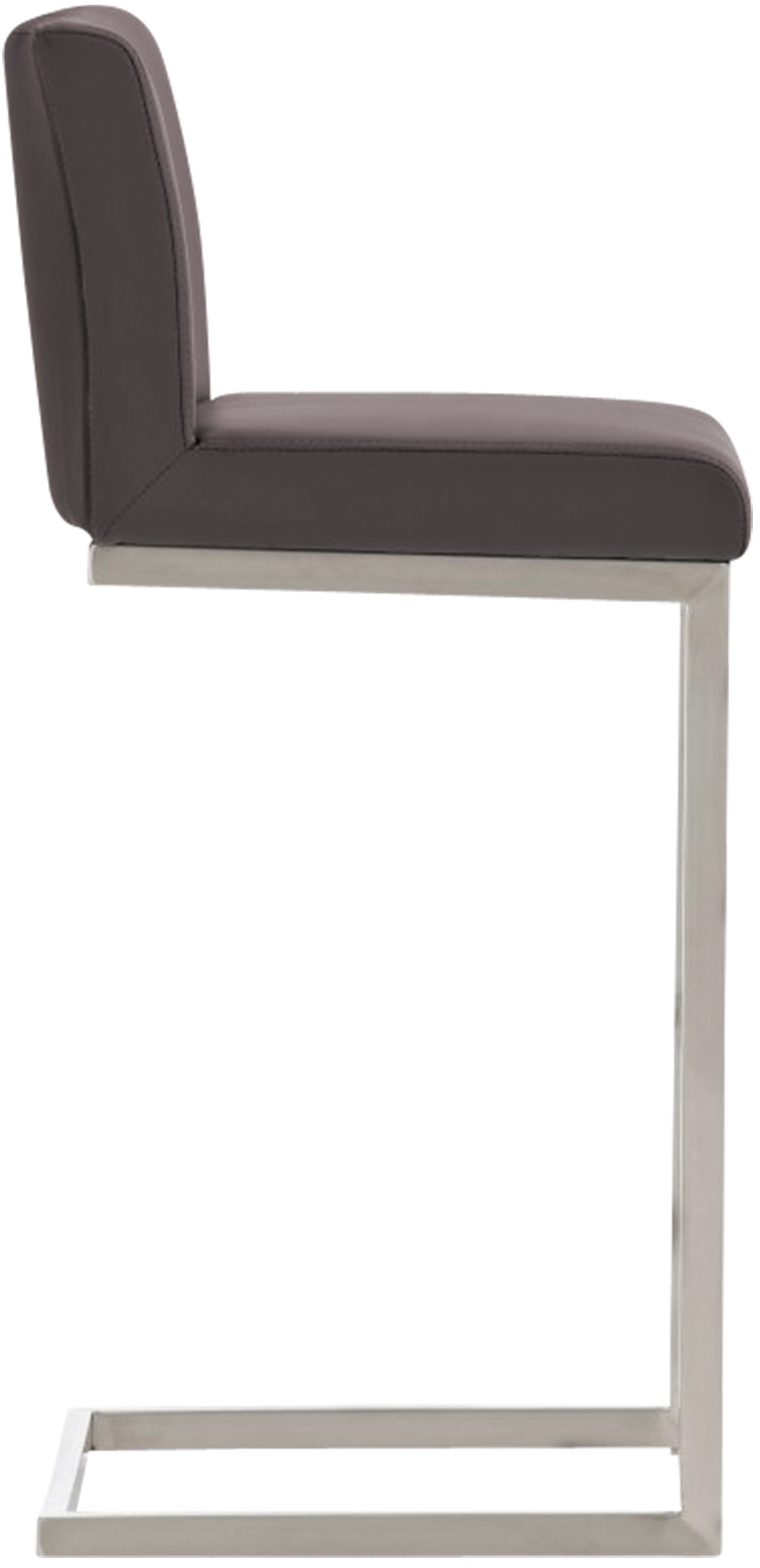 2er Set Barhocker Paros Kunstleder, braun