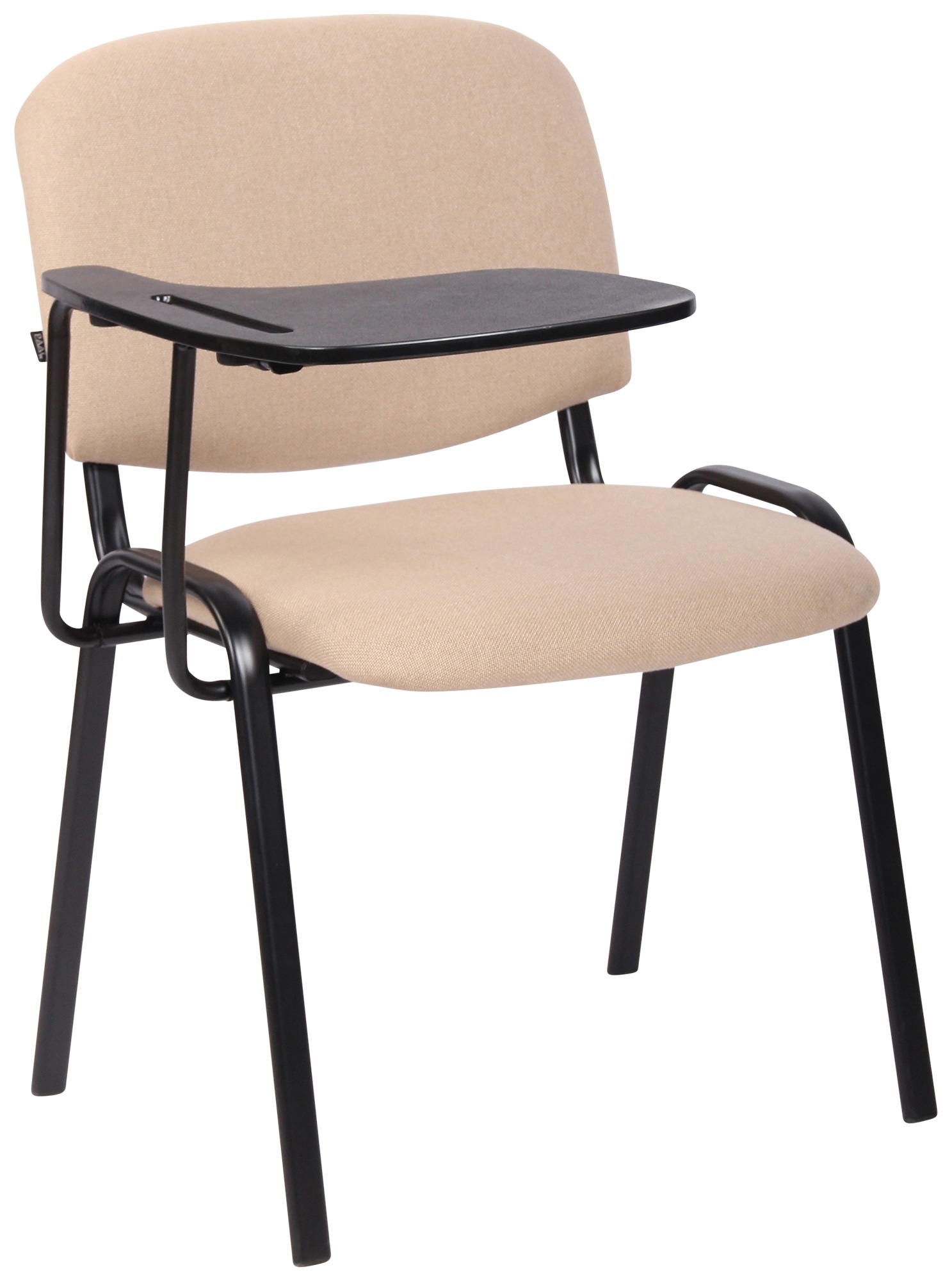 Stuhl Ken mit Klapptisch Stoff, creme