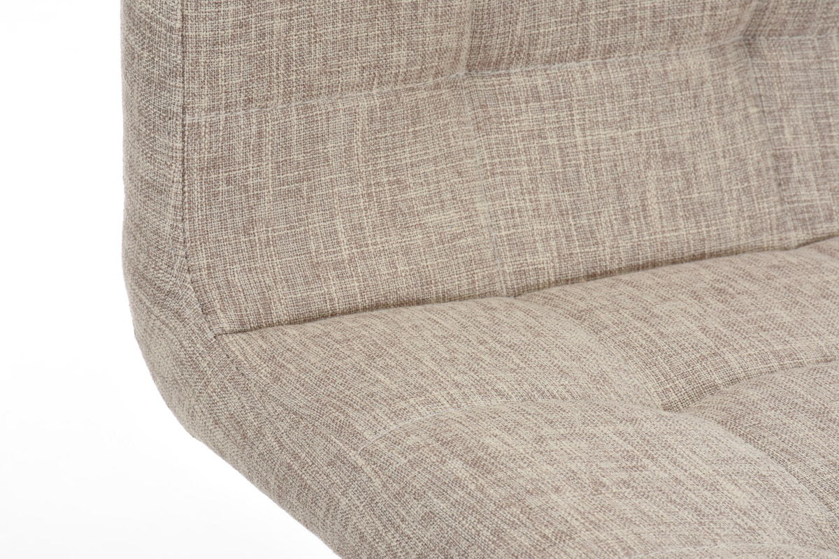 Barhocker Lincoln Stoff, creme