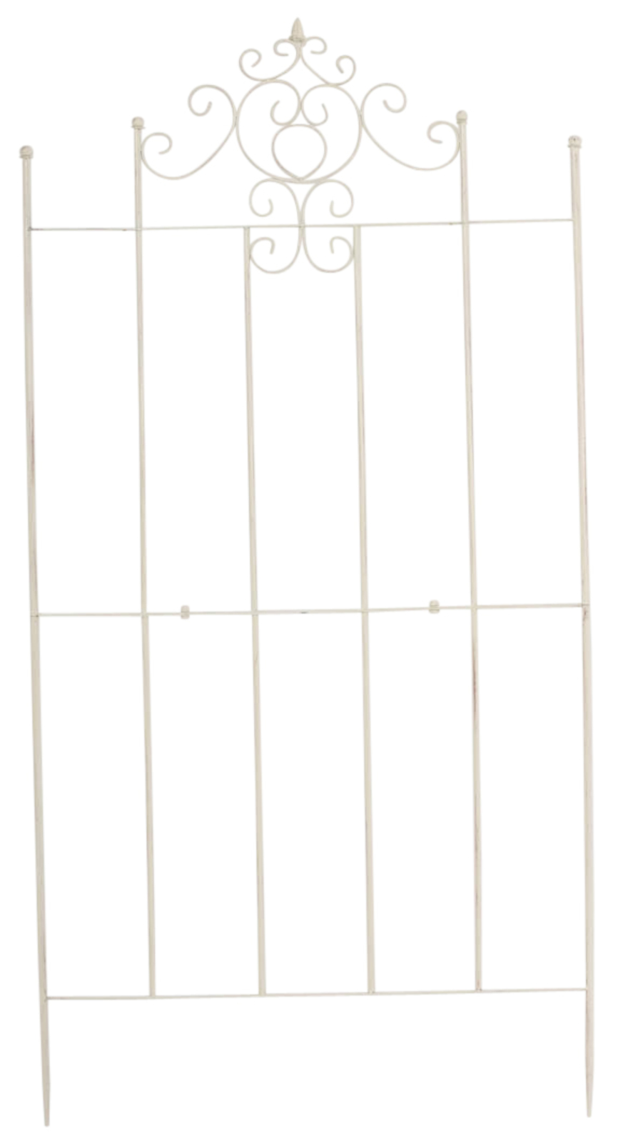 2er Set Rankgitter Paula, antik-creme