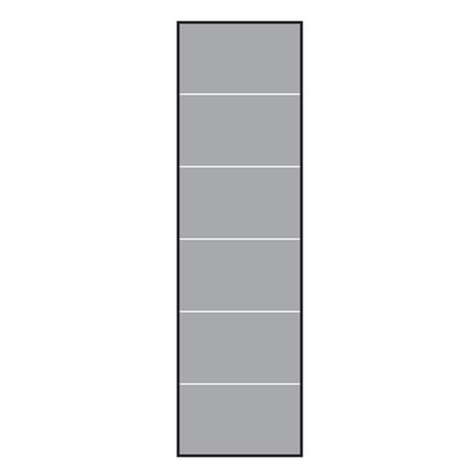 VETRO Glasscheibe, B 515 x H 1800 mm, Streifen-Dekor 82, satiniert