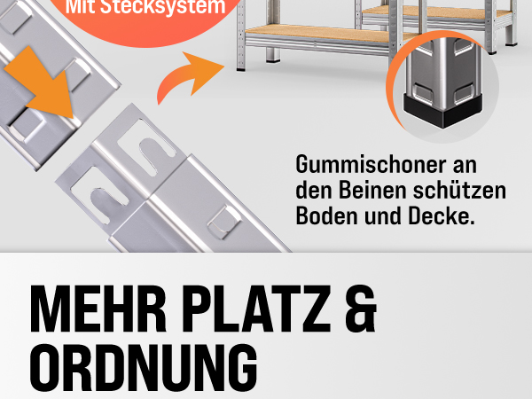 Schwerlastregal 2er-Set 170x75x30cm verzinkt 280kg