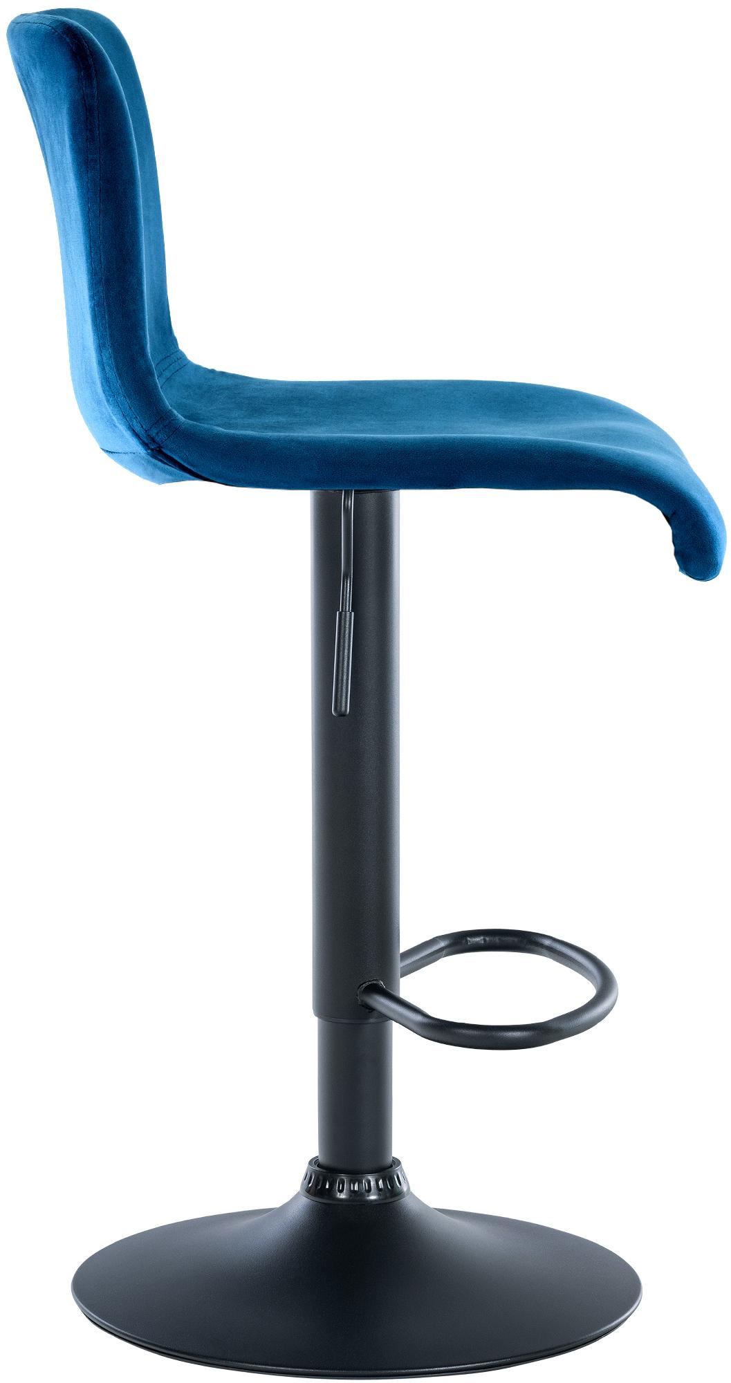 Barhocker Hoover Samt B, blau