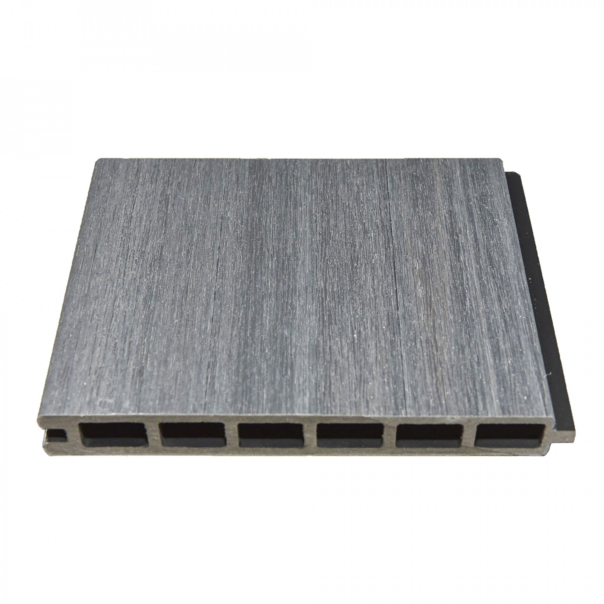 ELSKOP-Serie WPC-Steckzaunsystem, Zaunlamelle 20 x 140 x 1790 mm, GRAU co-extrudiert
