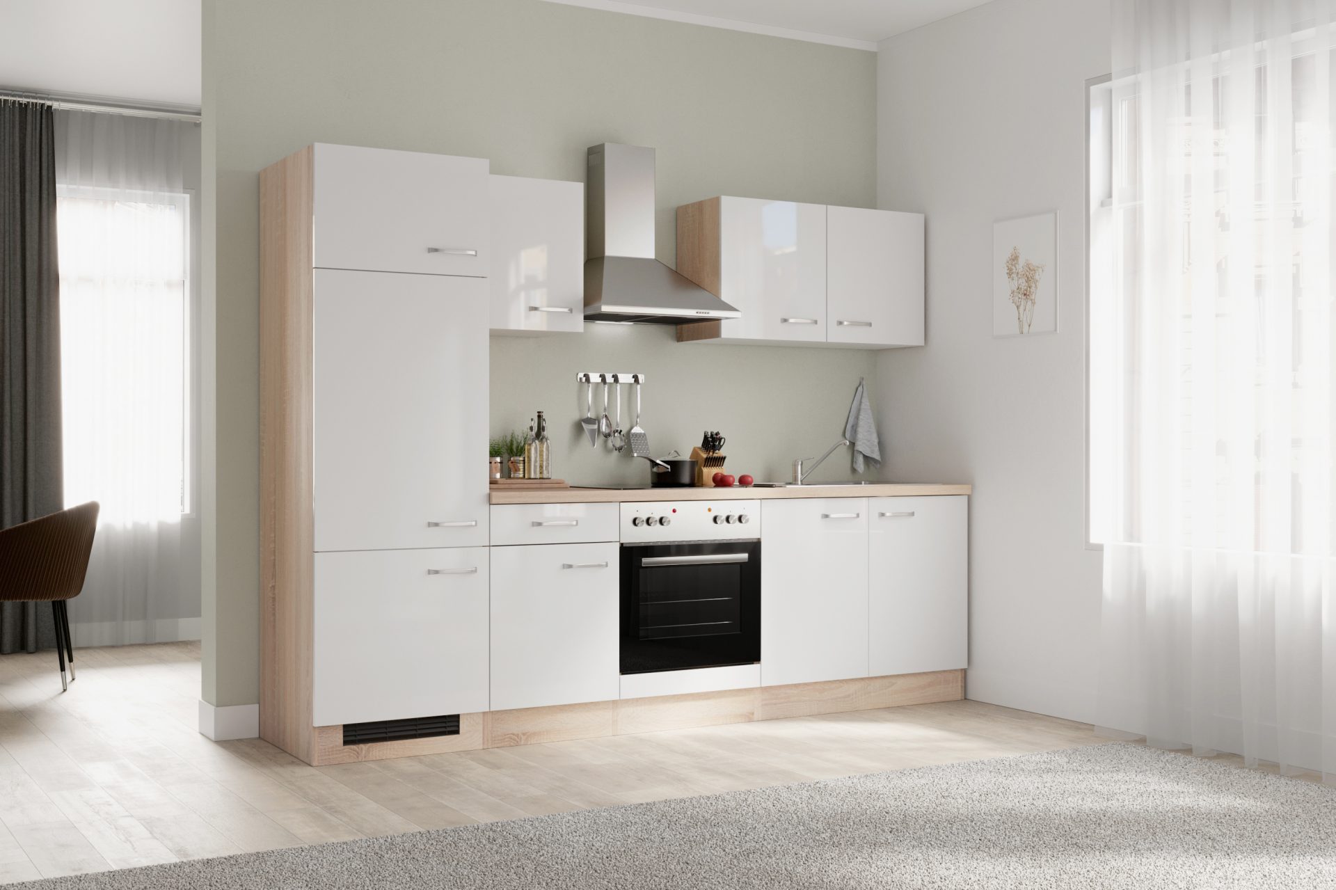 Küchenzeile Valero 270 cm mit E-Geräten