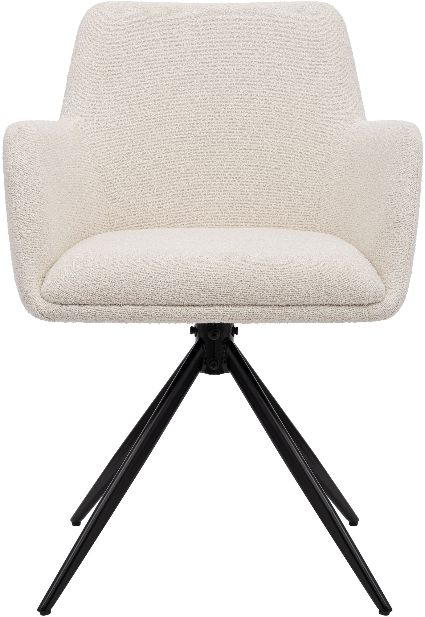 Esszimmerstuhl Olema Stoff Teddy, creme