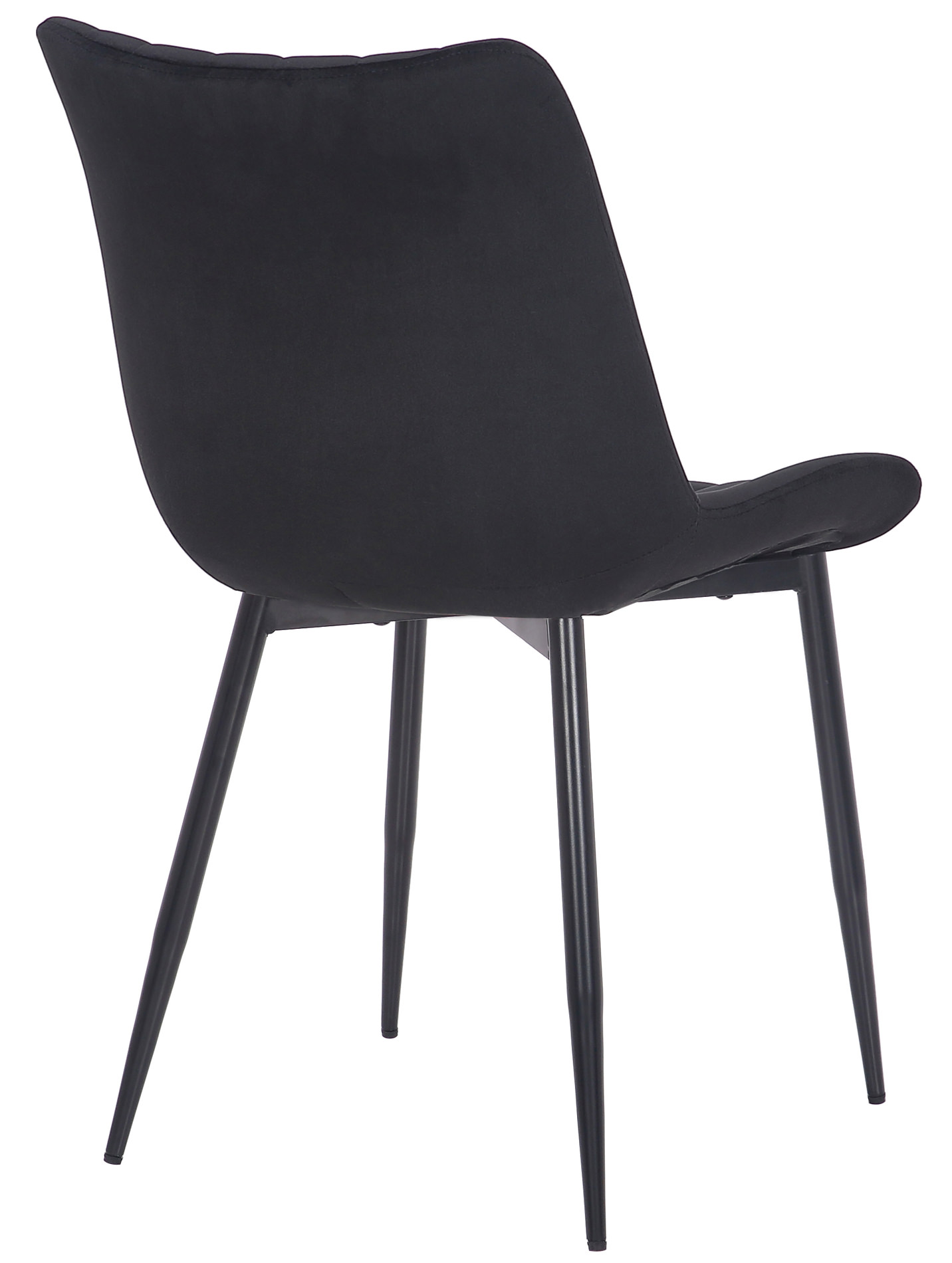 Stuhl Rahden Samt, schwarz
