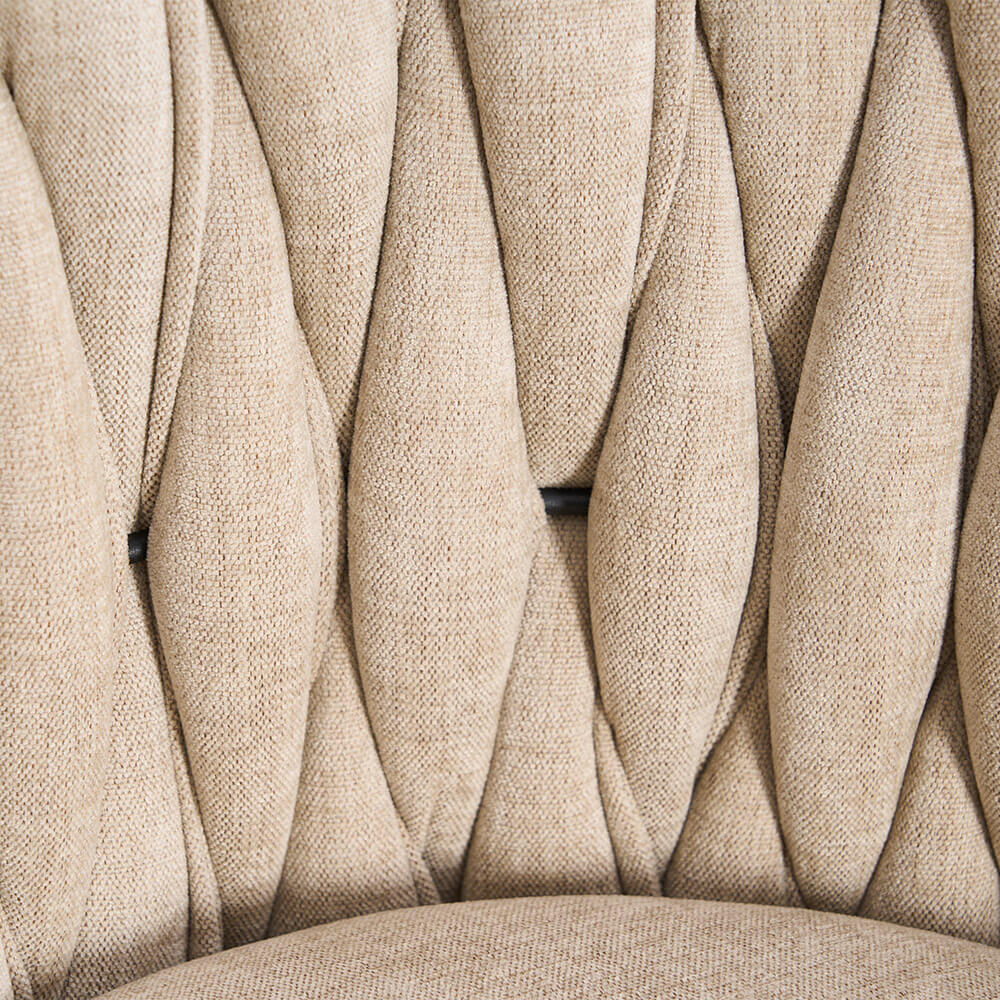 Barhocker höhenverstellbar gewebt SAMIR - 3er Set Beige