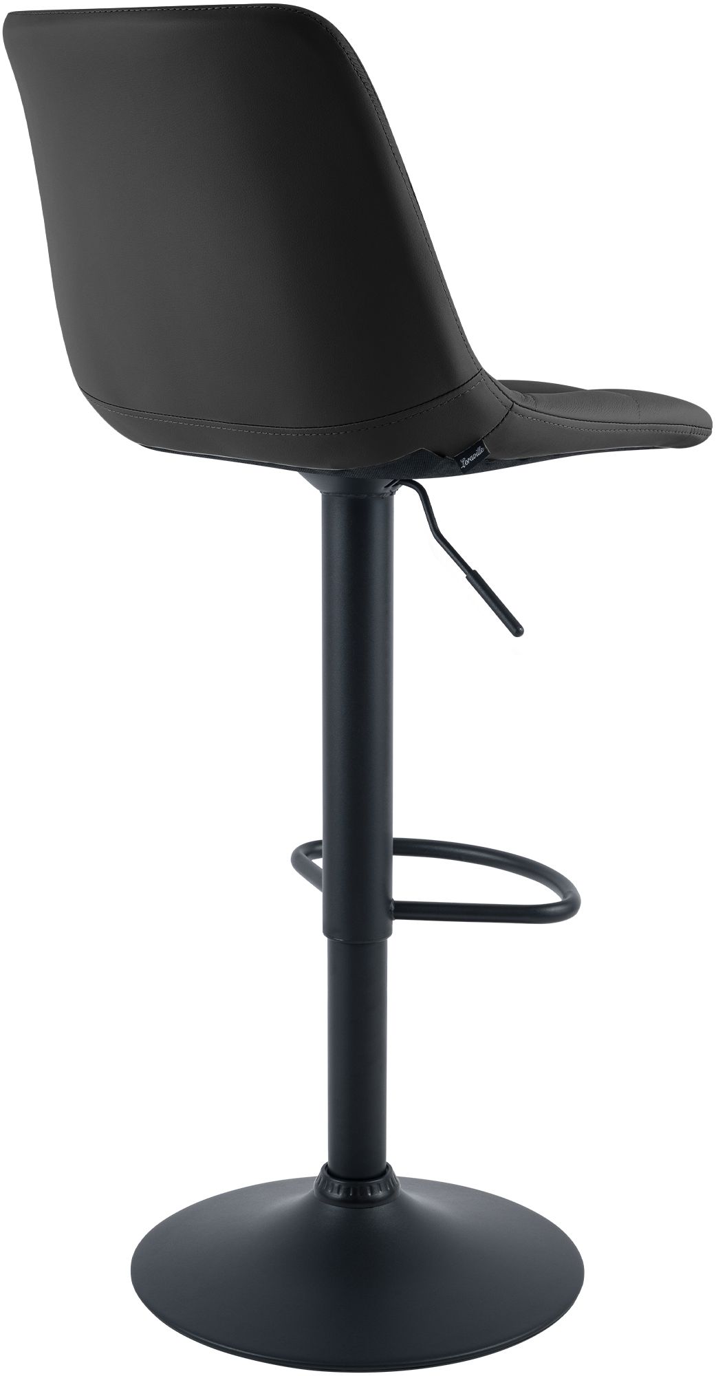 2er Set Barhocker Mapun Kunstleder, schwarz
