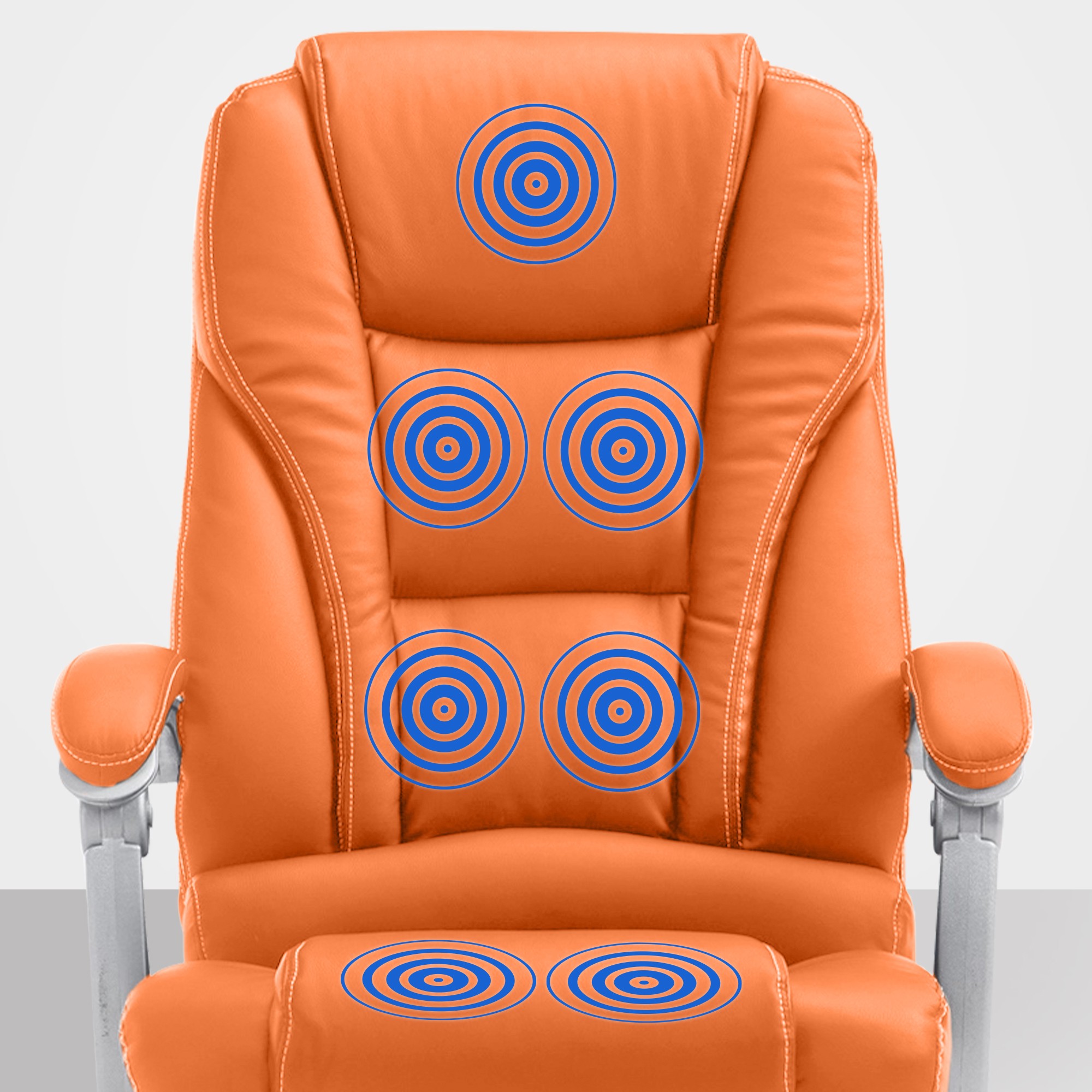 Bürostuhl Pacific mit Massagefunktion V2, orange