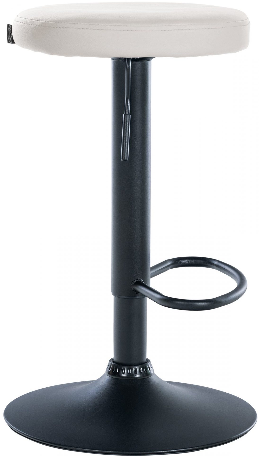 Barhocker Ponte Kunstleder schwarz, weiß