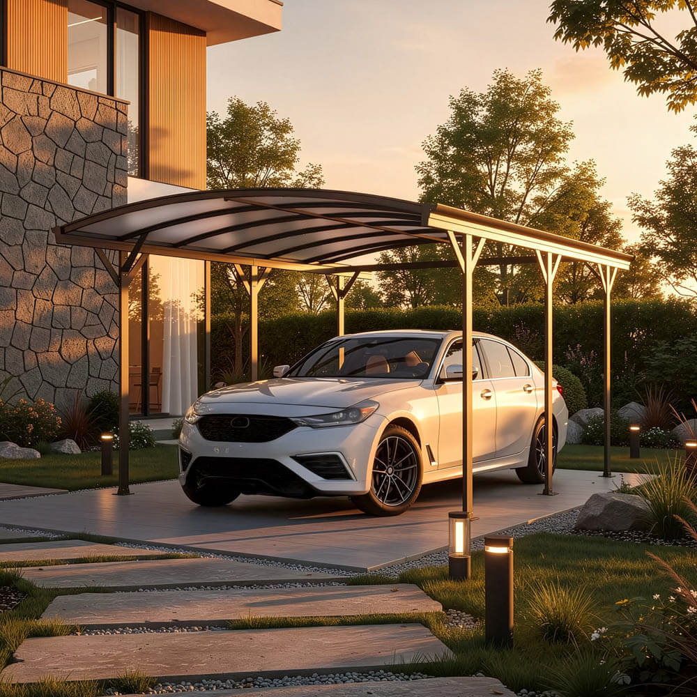 Design Carport FALO - 505 x 300 cm Anthrazit